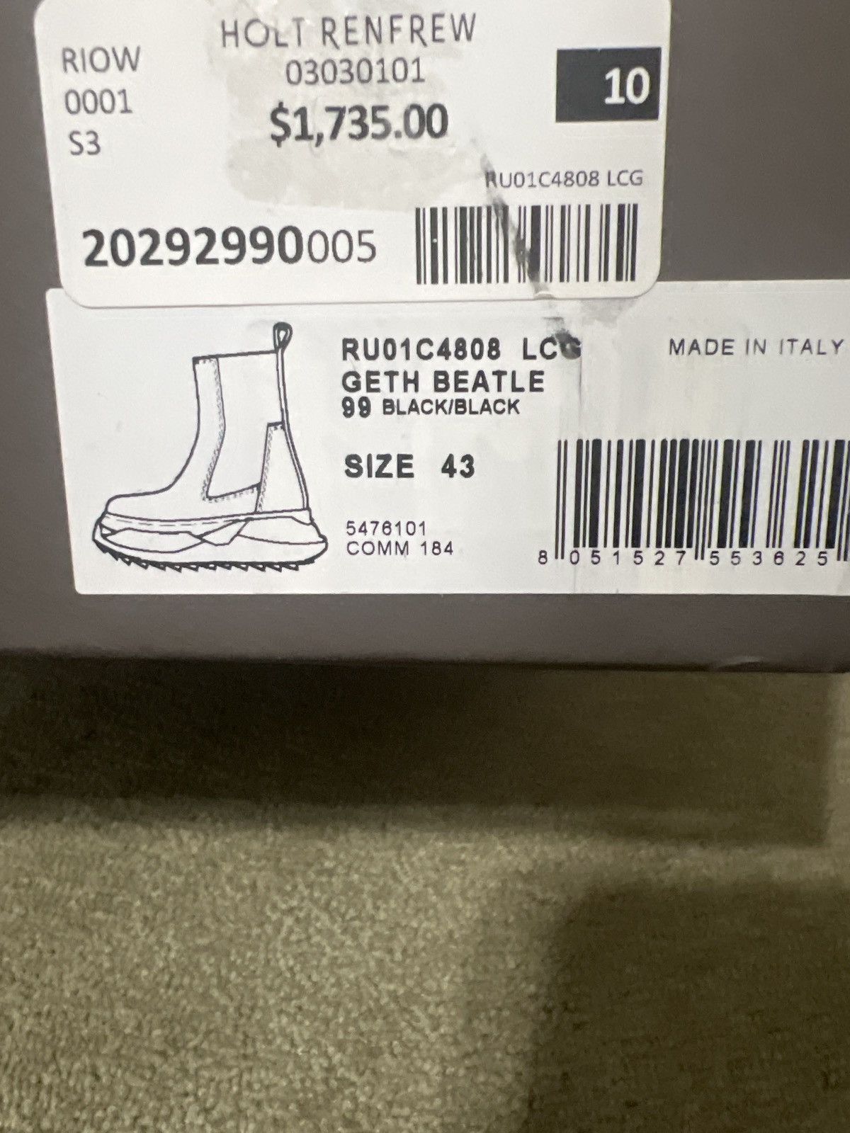 Rick Owens Rick Owens Geth Beatle Boots Size US 10 / EU 43 - 5 Thumbnail