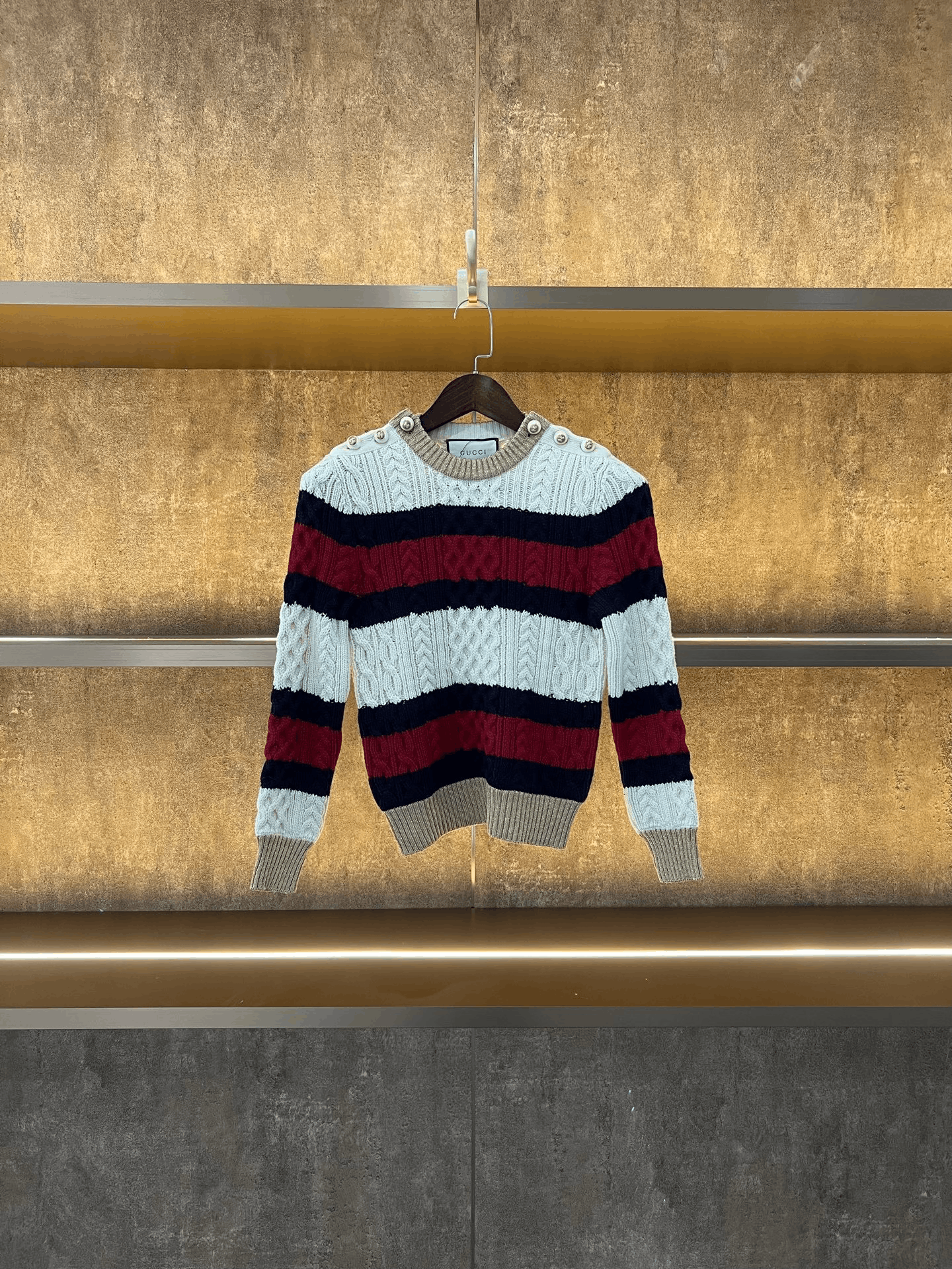 Gucci Gucci Pearl Button Knit Sweater Size S / US 4 / IT 40 - 1 Thumbnail