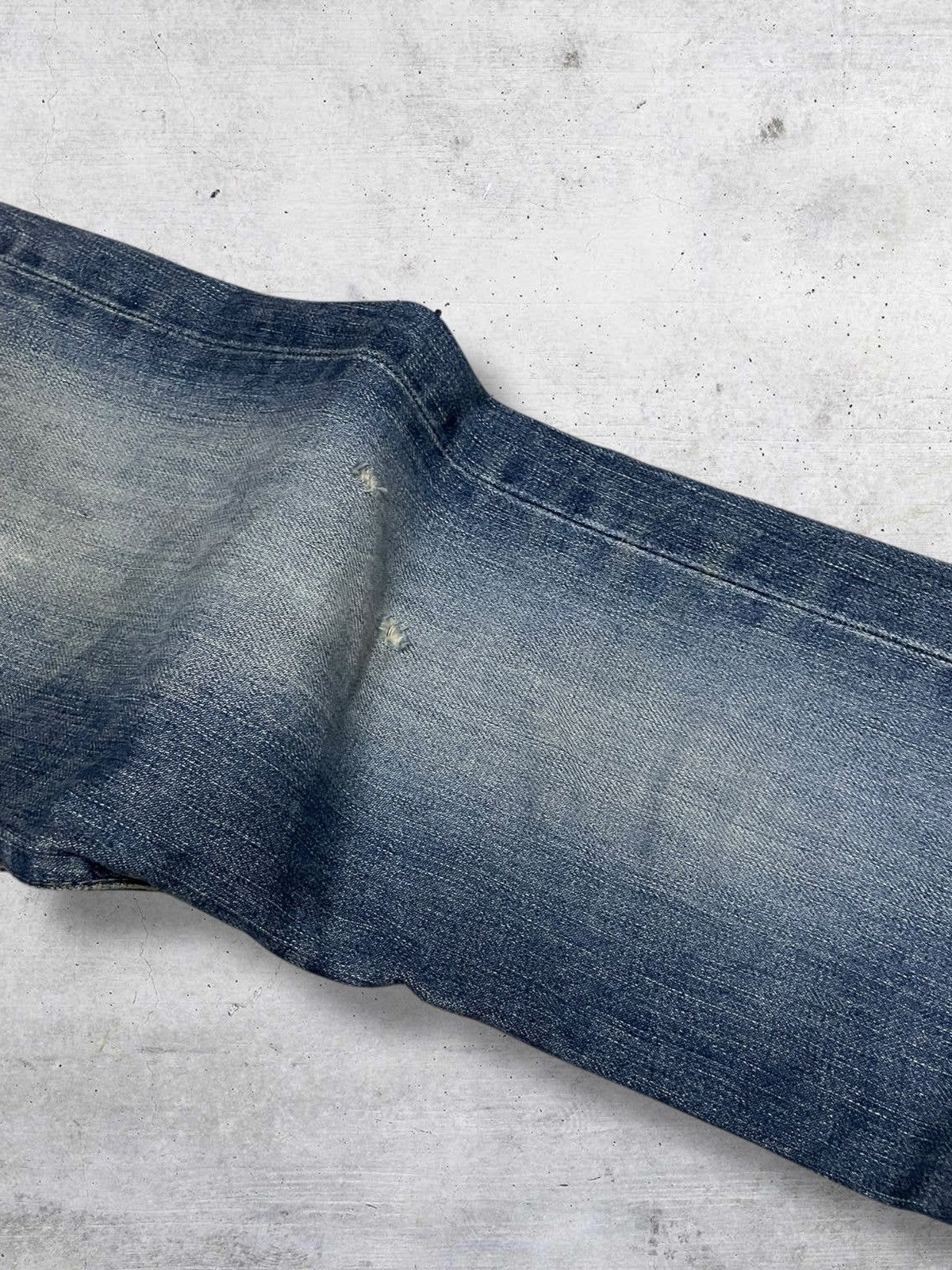 Japanese Brand VINTAGE RNA PUNK JAPAN OG 90S DESIGNER FLARED RIPPED DENIM Size US 28 / EU 44 - 9 Thumbnail