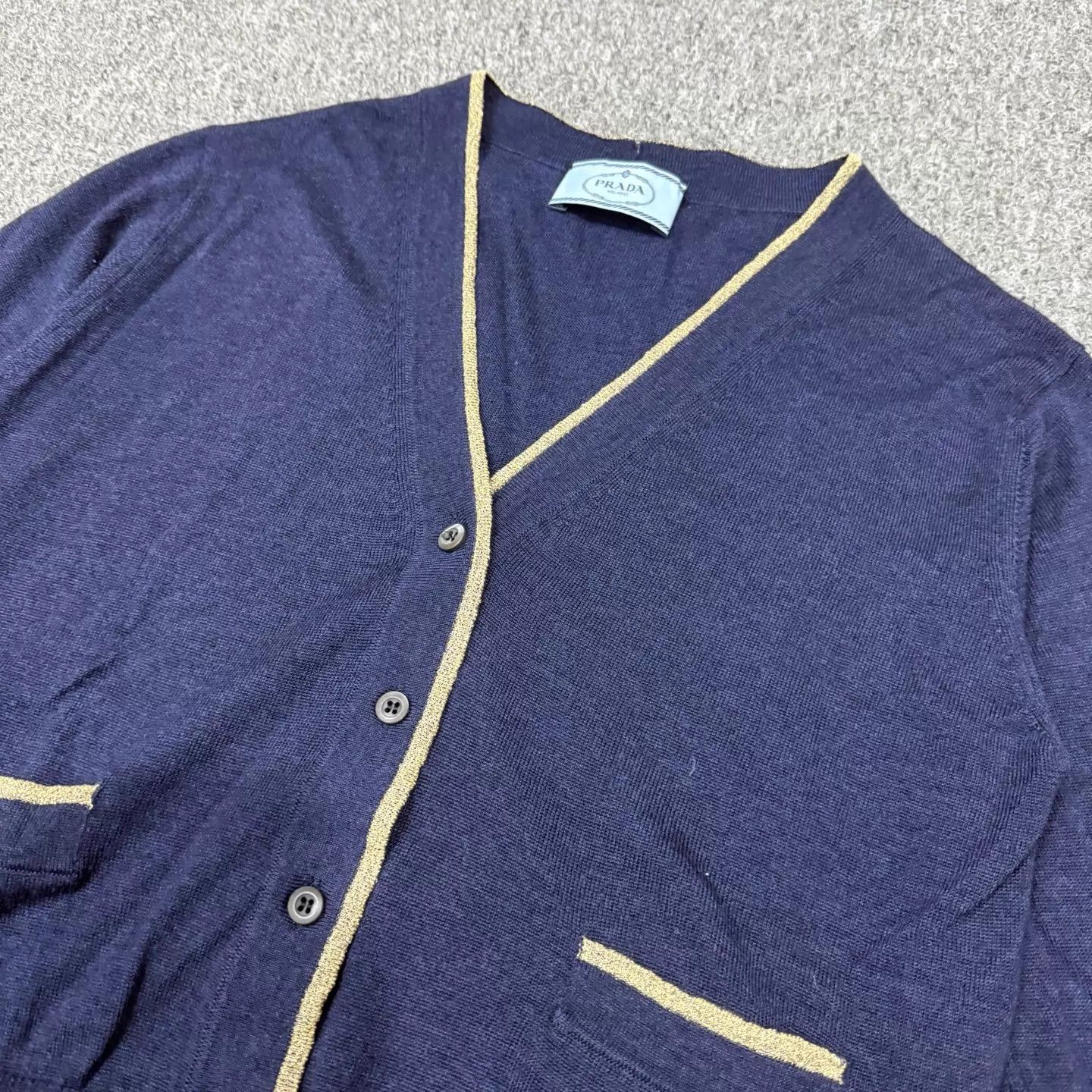 Prada Prada single-breasted knit wool cardigan women's 36 99 new Size XS / US 0-2 / IT 36-38 - 3 Thumbnail