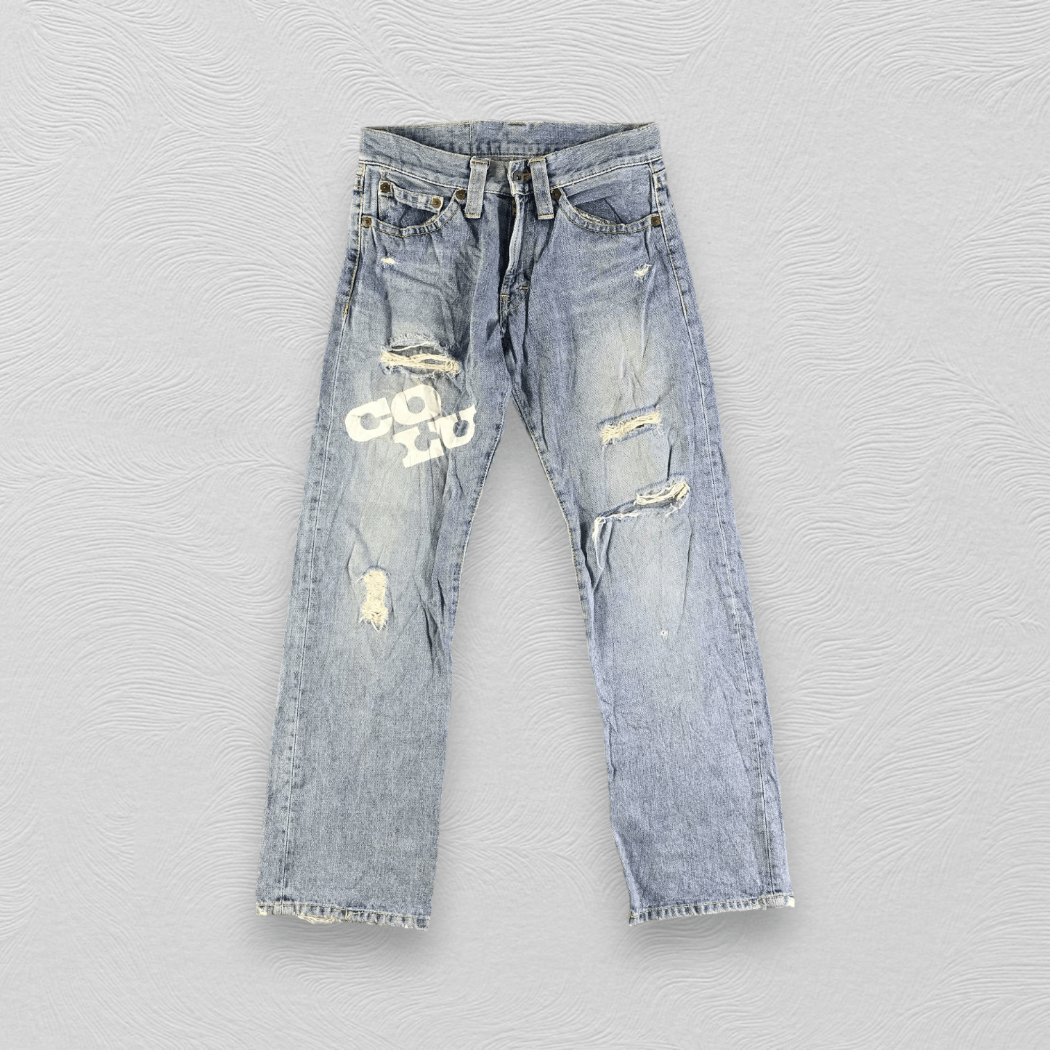 Japanese Brand Japanese Co&Lu Jeans Ripped Denim KJ3112 Size US 30 / EU 46 - 1 Thumbnail