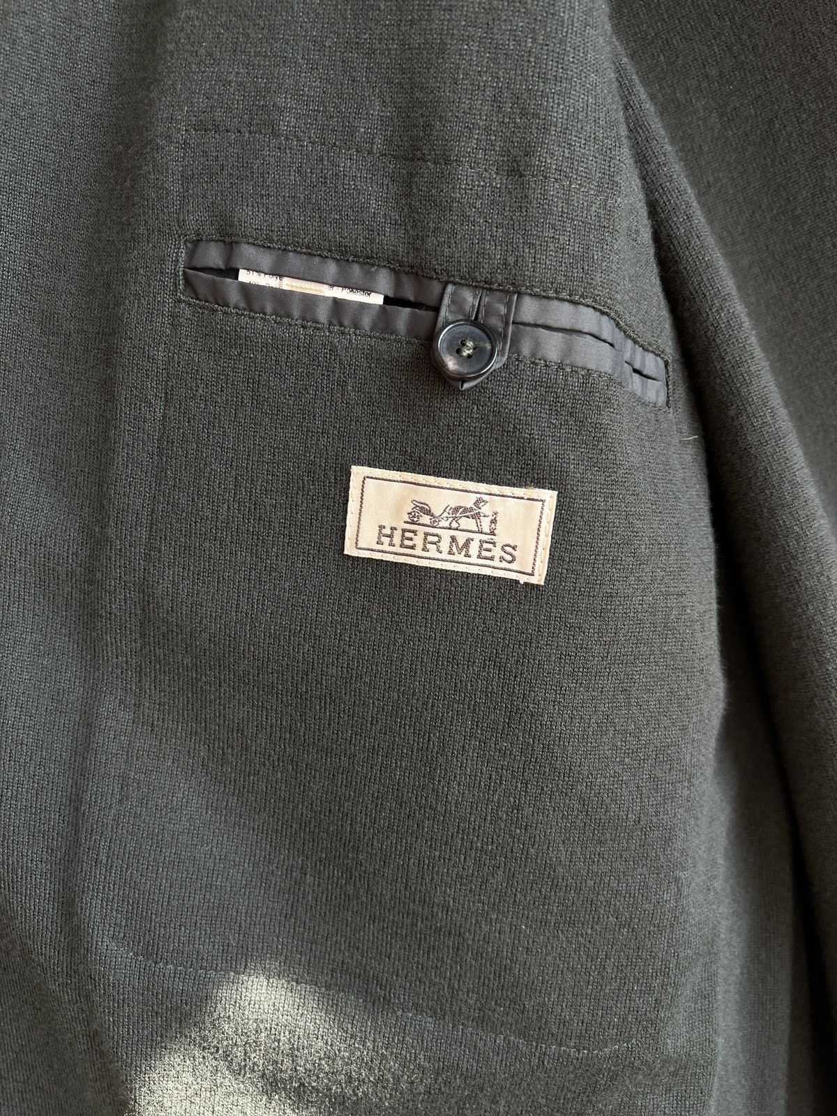 Hermes Vintage Hermes Nylon Cashmere Jacket Size US XL / EU 56 / 4 - 15 Thumbnail