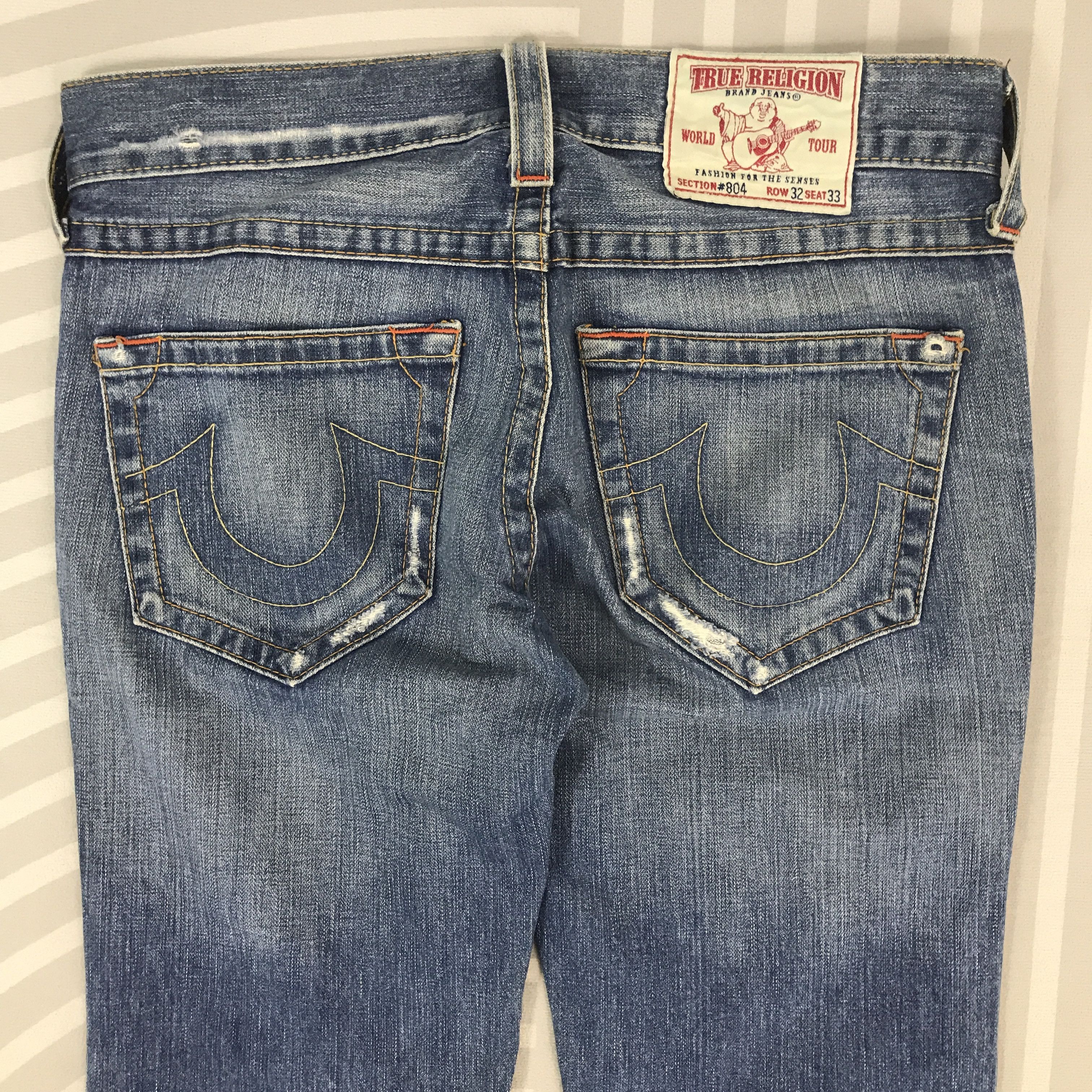True Religion Vintage True Religon Distressed Flare Bootcut Denim Pants Size US 32 / EU 48 - 5 Thumbnail