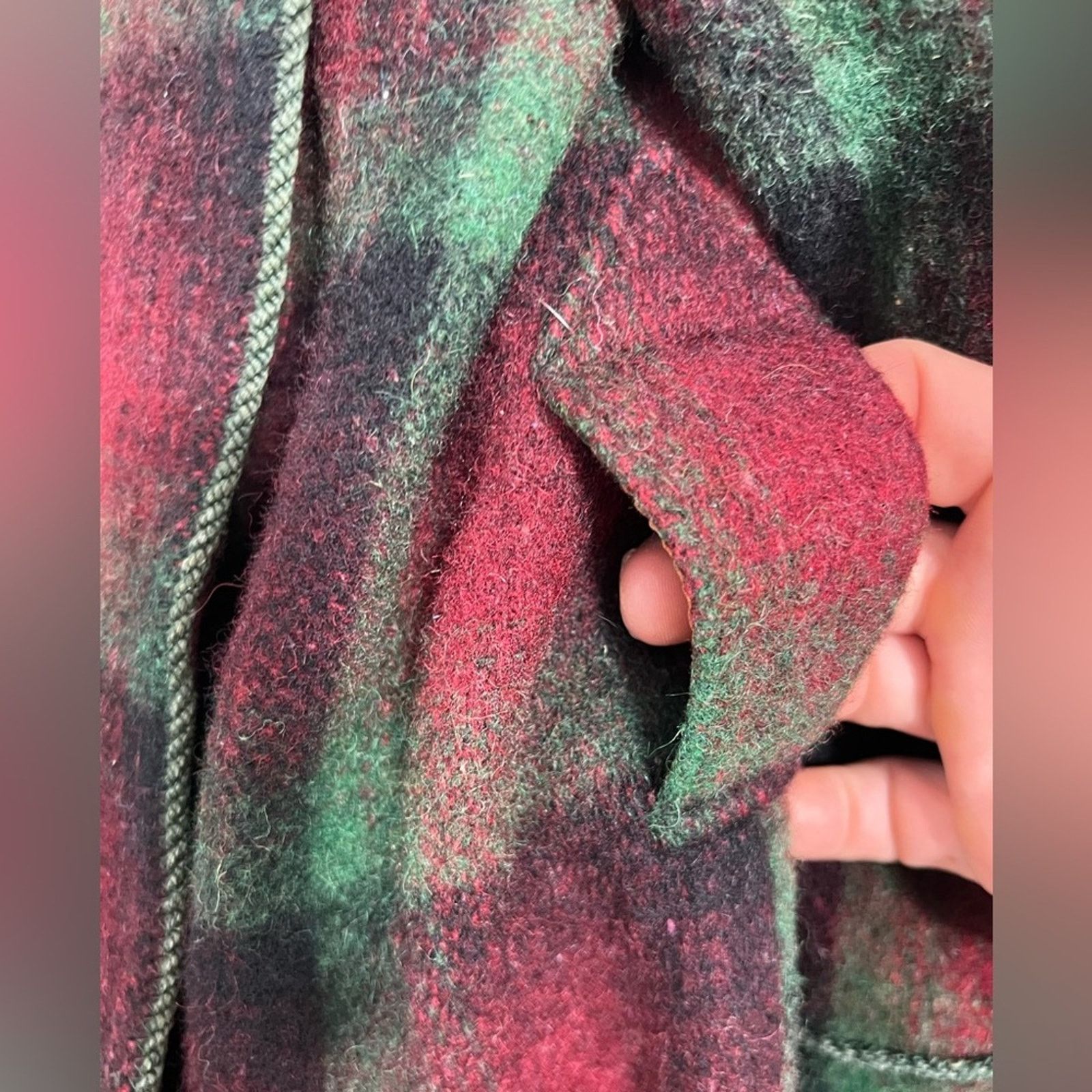 Vintage VINTAGE 40S Grenville Fabric Heavy Wool Blanket Plaid Jacket Size US L / EU 52-54 / 3 - 6 Thumbnail