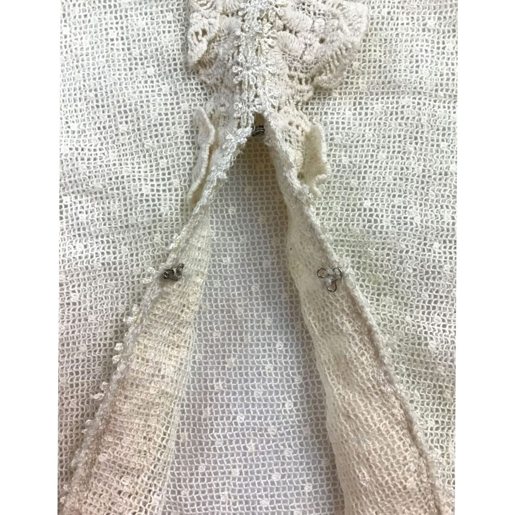 Vintage VINTAGE Ultra Pink Womens Cardigan Lace Ivory S/M Womens, Cardigan, Lace, Ivory, Size S/M, Pre-Owned Like New, 1960 Size S / US 4 / IT 40 - 5 Thumbnail