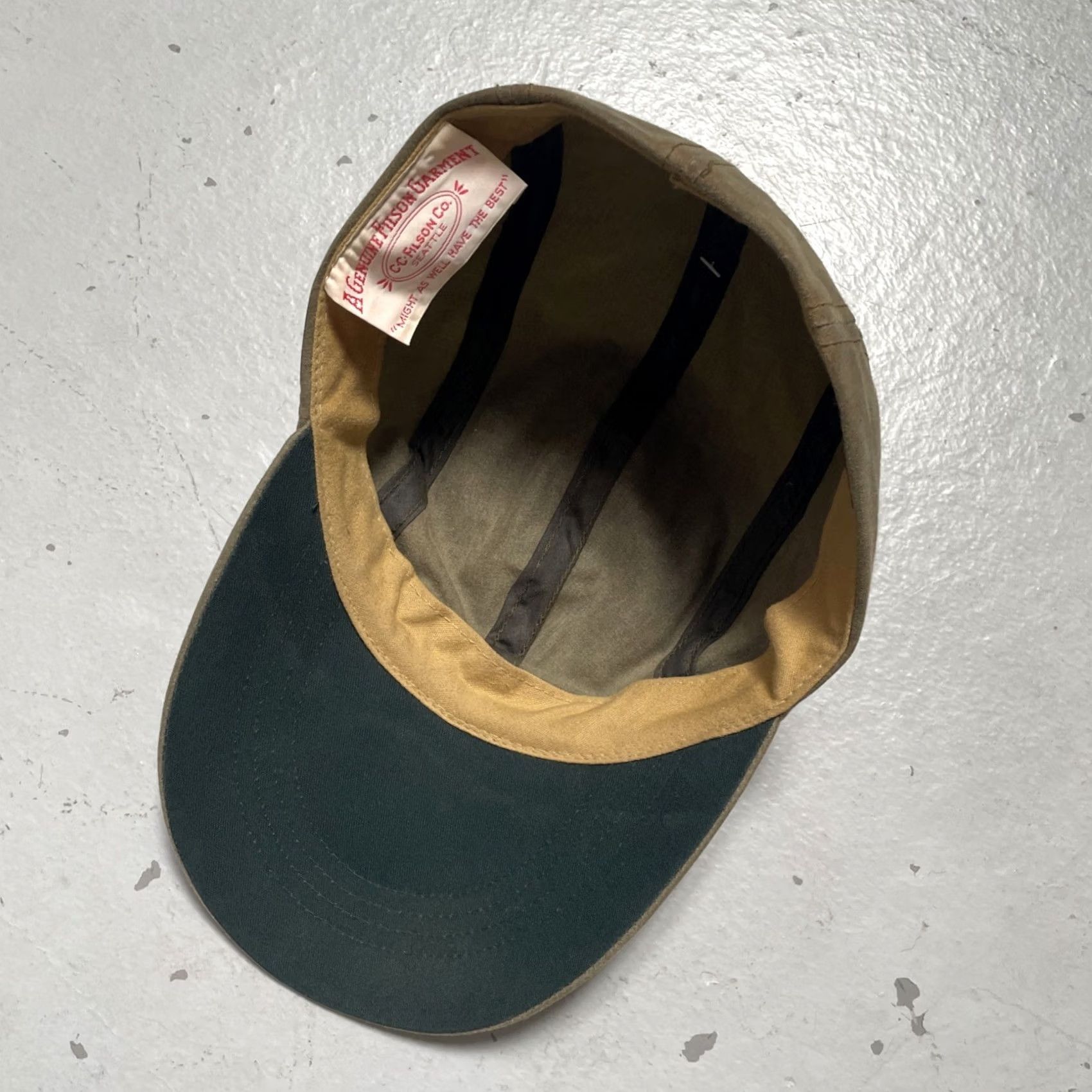 Filson VINTAGE Filson Duck Bill Canvas Long Brim Fishing Hat Cap USA Fitted (S-M) Mens Size ONE SIZE - 6 Thumbnail