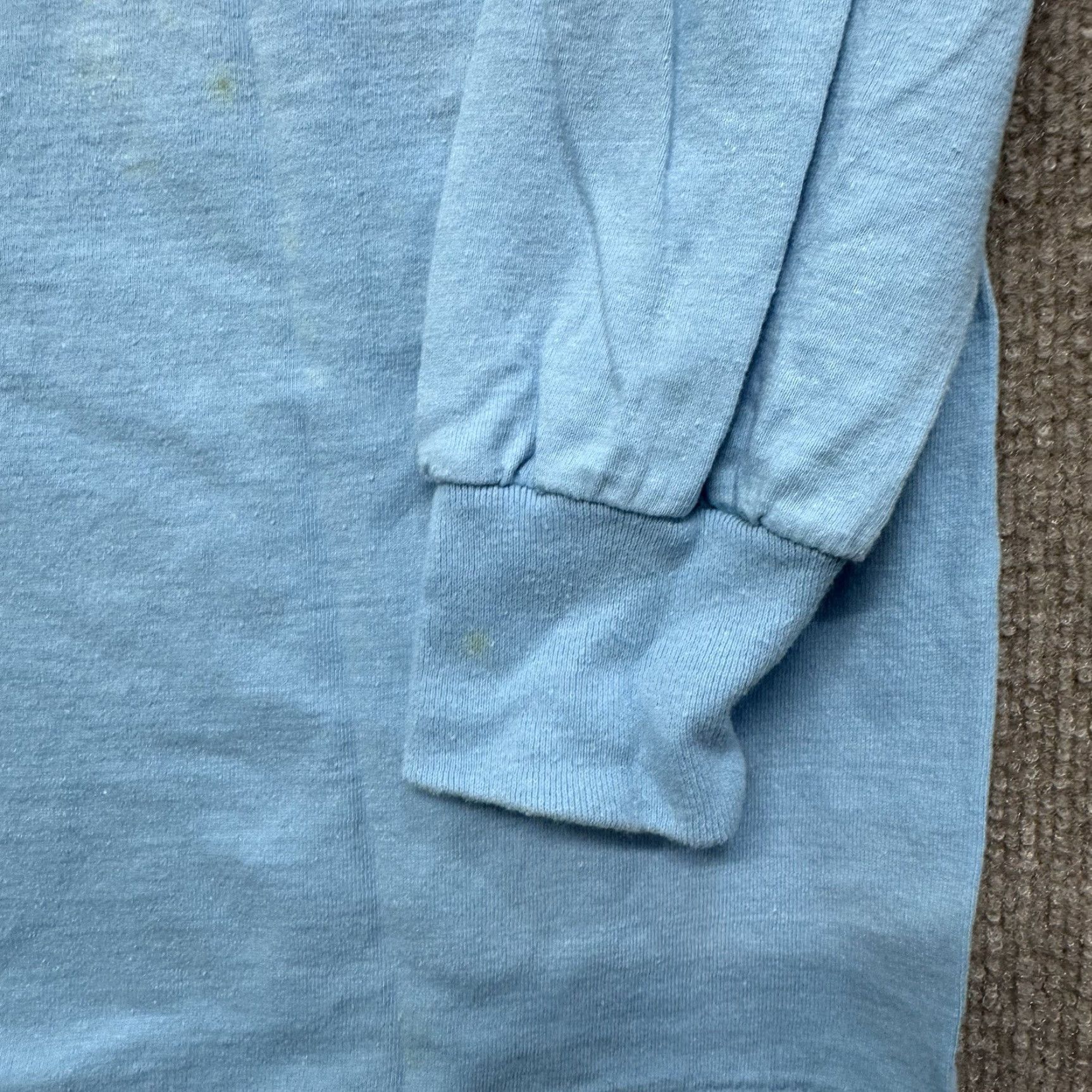 Anvil VINTAGE Anvil Dr Mcgillicuddy's T Shirt Mens XL Long Sleeve Graphic Print 90s Beer Blue Cotton Knit Crew Neck 2-Sided Easy Care Size US XL / EU 56 / 4 - 6 Thumbnail