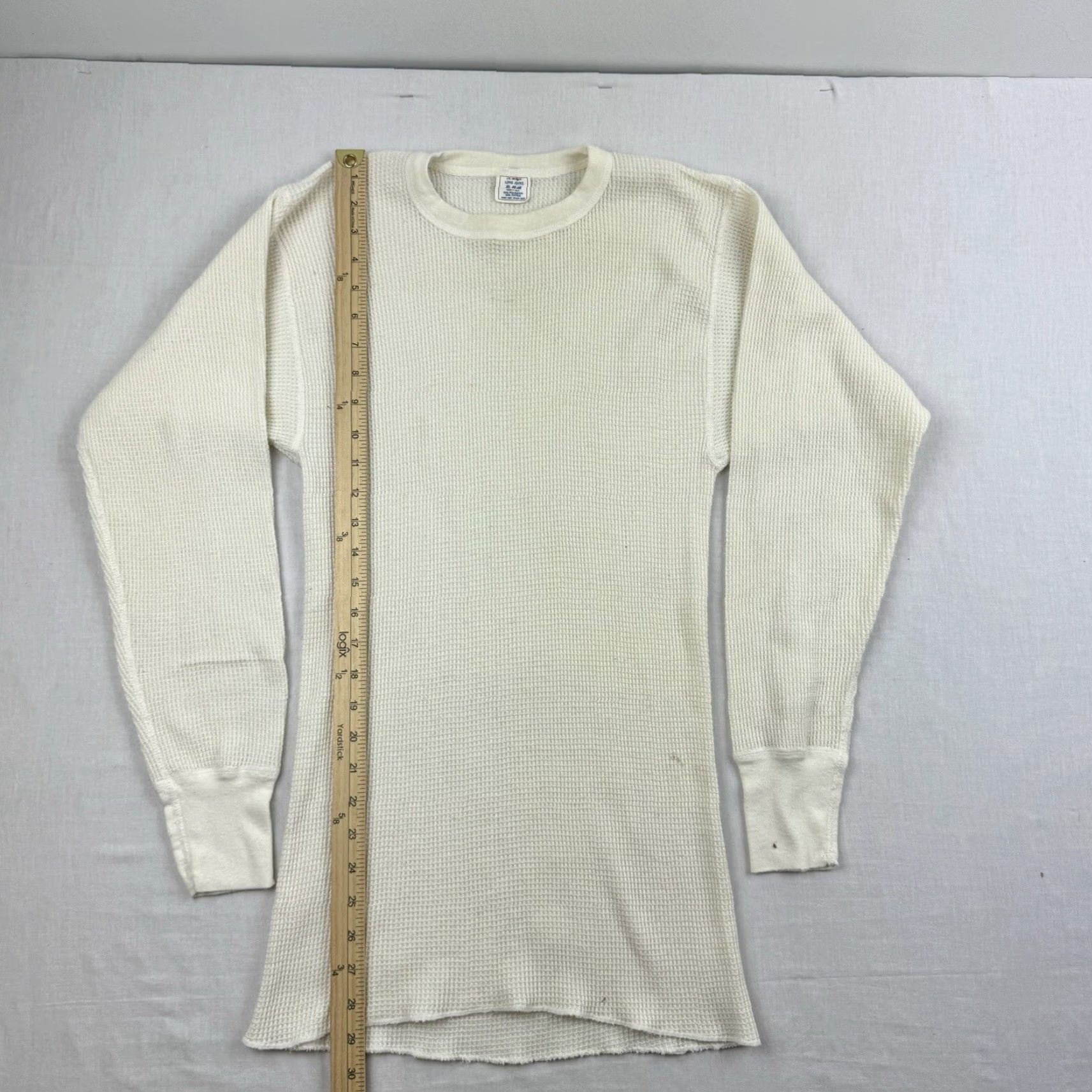 Vintage VINTAGE J.E. Morgan Thermal Undershirt T-Shirt Men XL White 60s 70s Grunge Stain Rockabilly Shirt Mens XL White Thermal Size US XL / EU 56 / 4 - 5 Thumbnail
