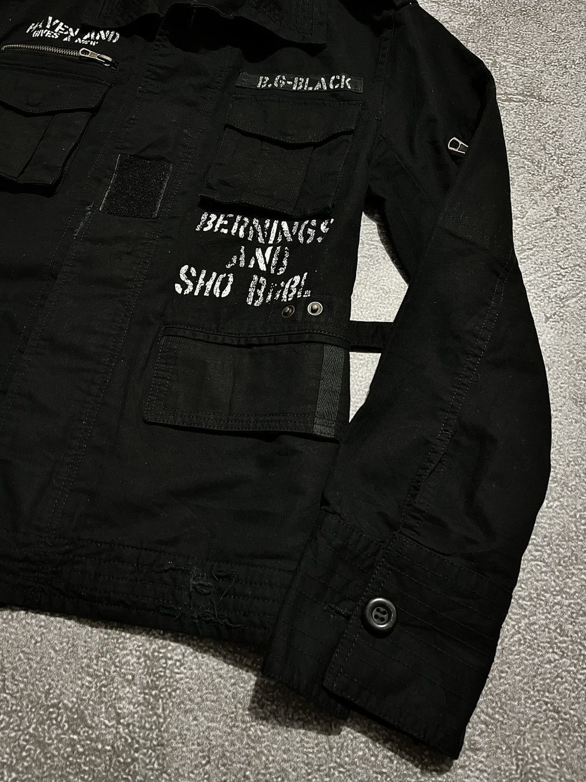 BERNINGS SHO Bernings Sho Black Label Distressed Jacket Size US M / EU 48-50 / 2 - 4 Thumbnail