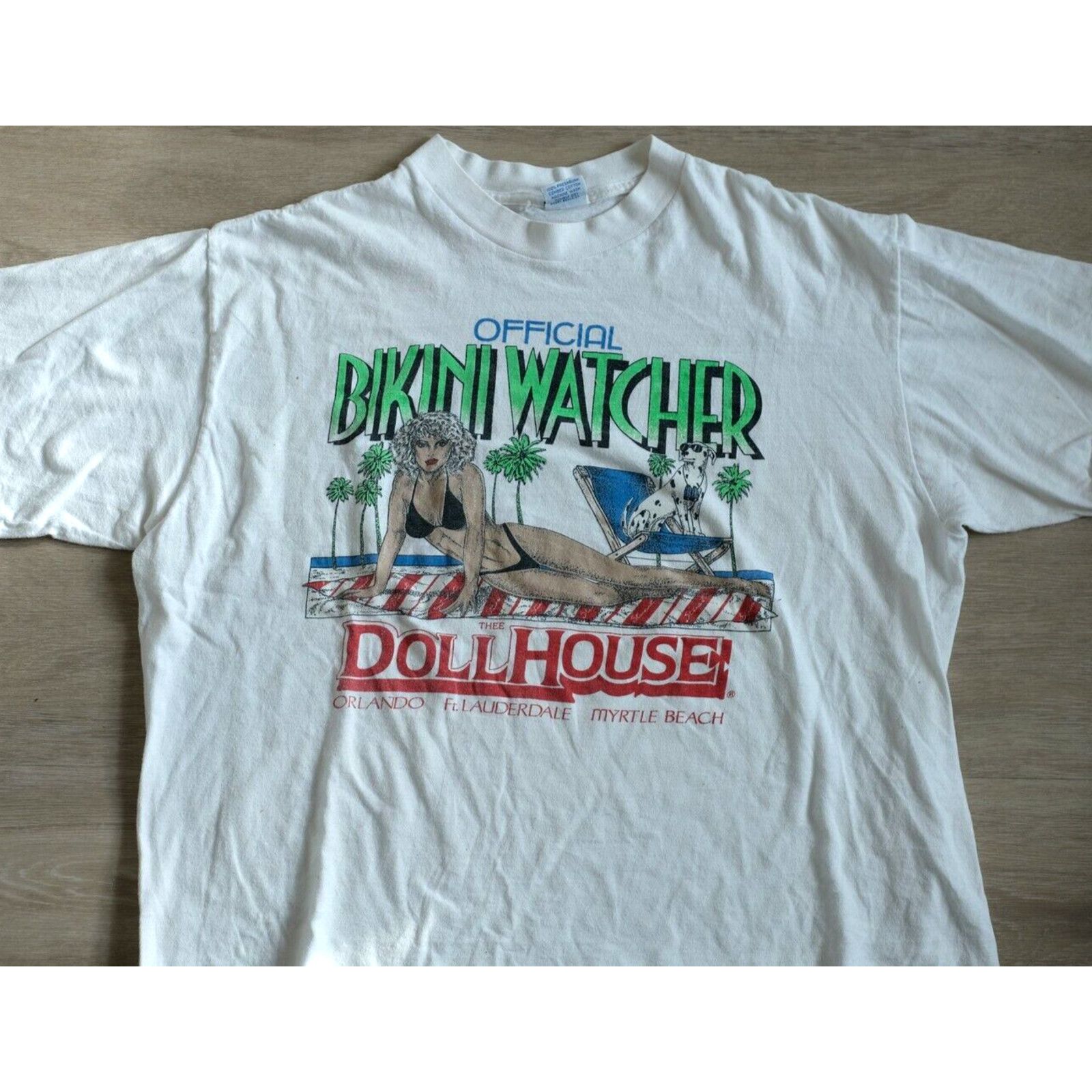 Other Vintage 90s Resort Works Bikini Watcher Shirt XL Mens Size US XL / EU 56 / 4 - 1 Thumbnail