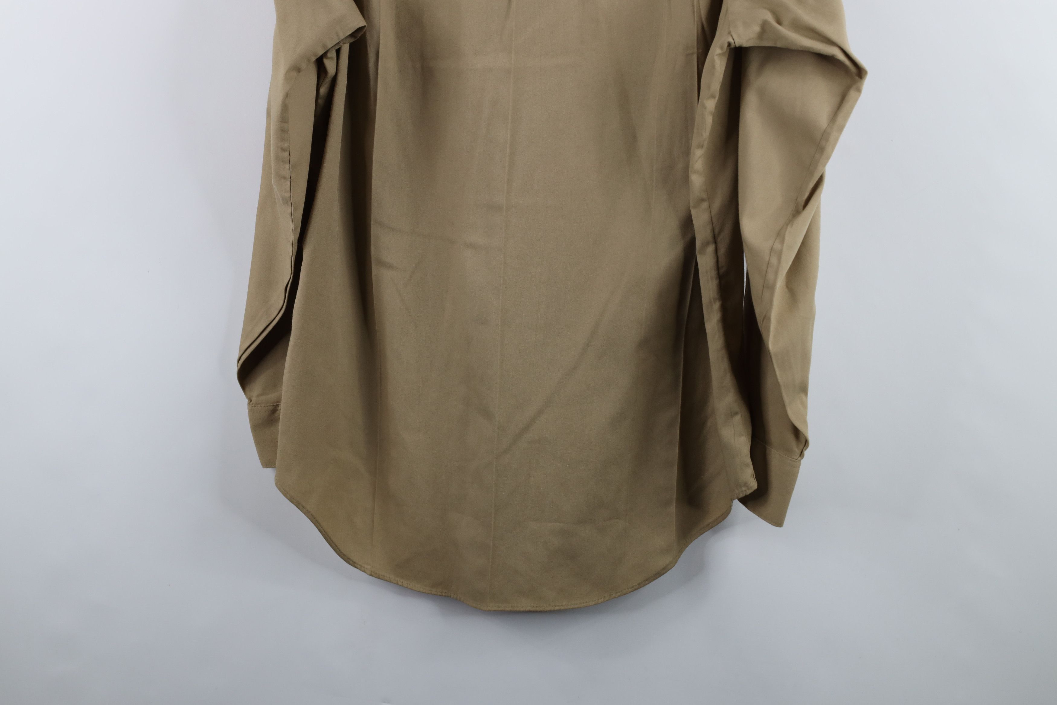 Vintage Vintage 80s Military Marines Collared Button Shirt Khaki USA Size US M / EU 48-50 / 2 - 13 Thumbnail