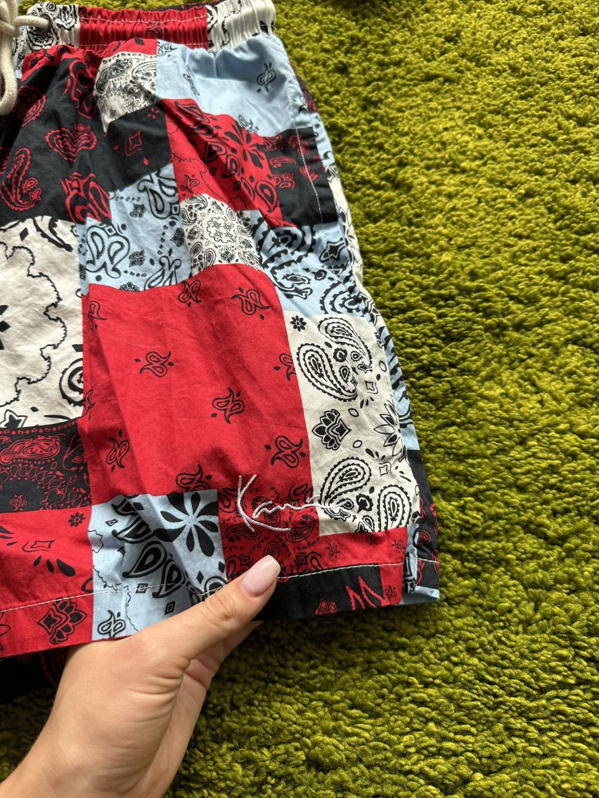 Karl Kani × Vintage Karl Kani bandana pattern camp collar shirt + shorts suit Size US S / EU 44-46 / 1 - 6 Thumbnail