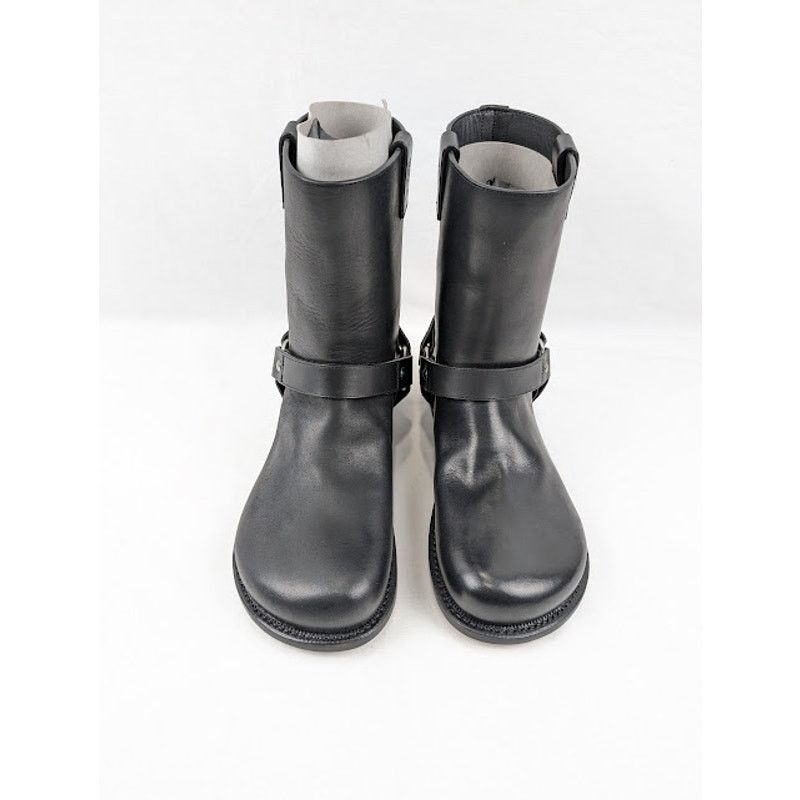 Loewe o1rshd1 Campo Leather Biker Boots in Black Size US 9 / EU 42 - 15 Thumbnail