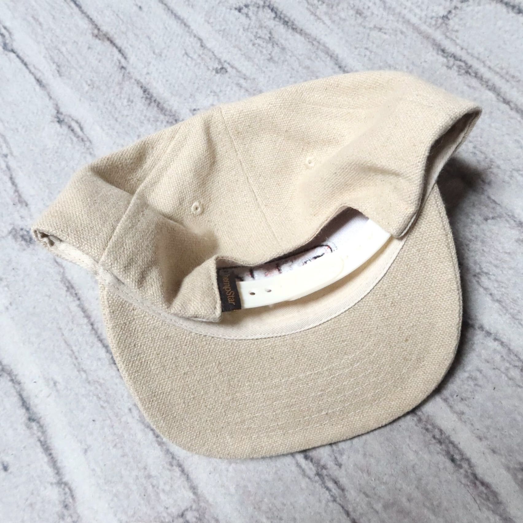 Vintage VINTAGE Hemp Star Hat Snapback Cap White - Adjustable Men Hemp Star Snapback Hat Cap White Vintage Size ONE SIZE - 3 Thumbnail