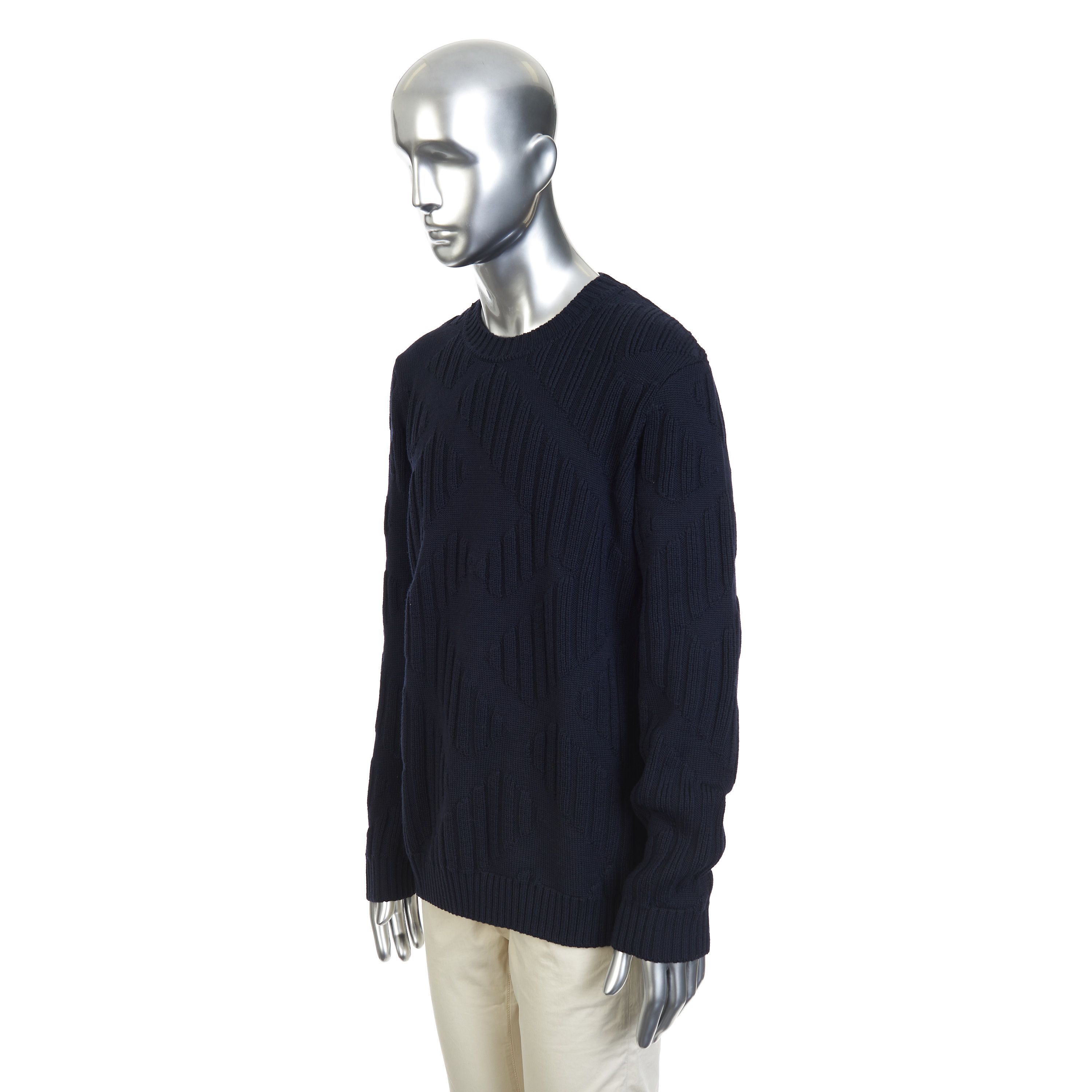 Fendi Sweater In Fleece Wool With All Over Jacquard Fendi Motif Size US XL / EU 56 / 4 - 3 Thumbnail