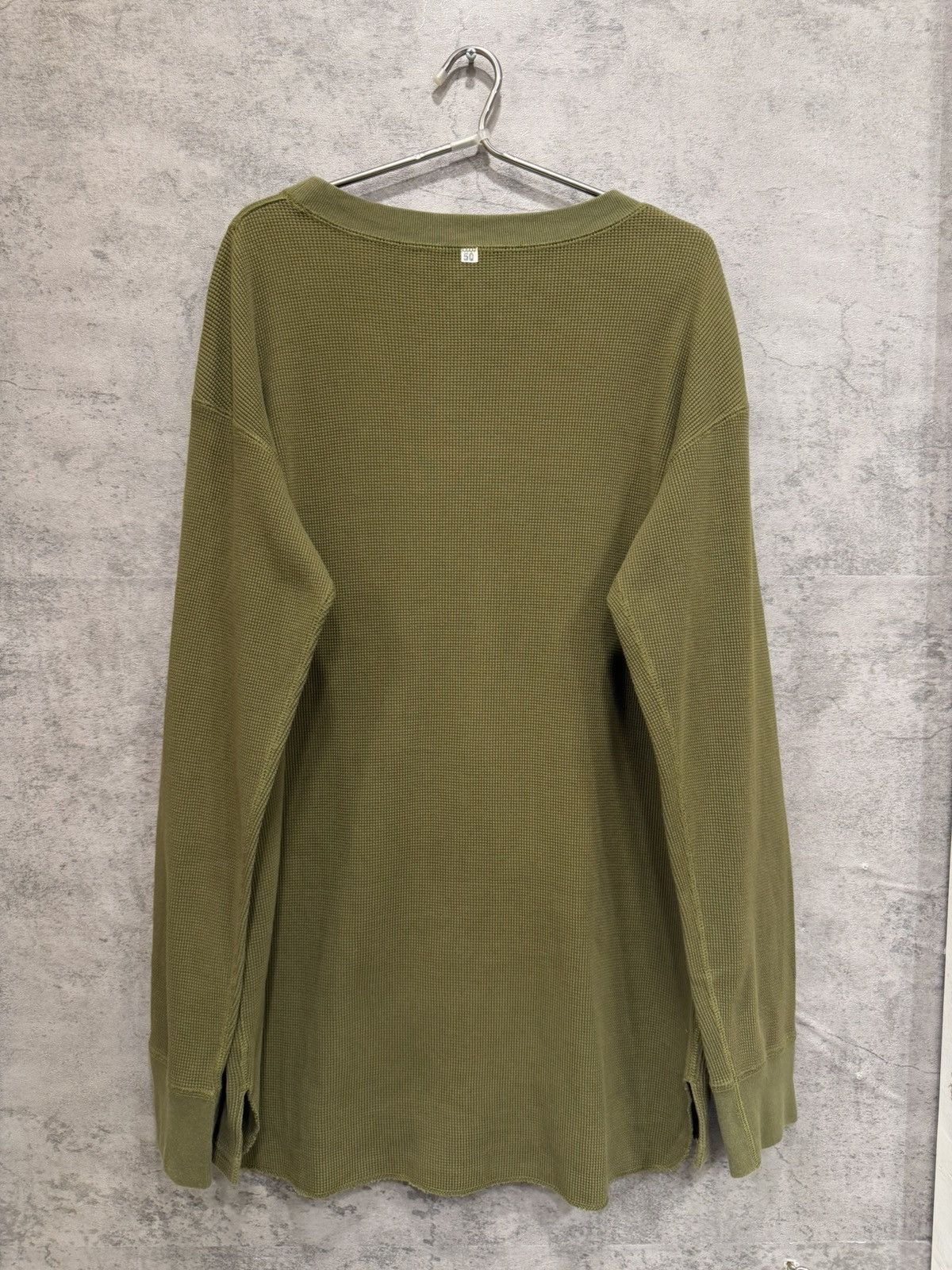Nigel Cabourn NIGEL CABOURN - AW19 US ARMY HIGH-DENSITY WAFFLE SHIRT Size US M / EU 48-50 / 2 - 4 Thumbnail