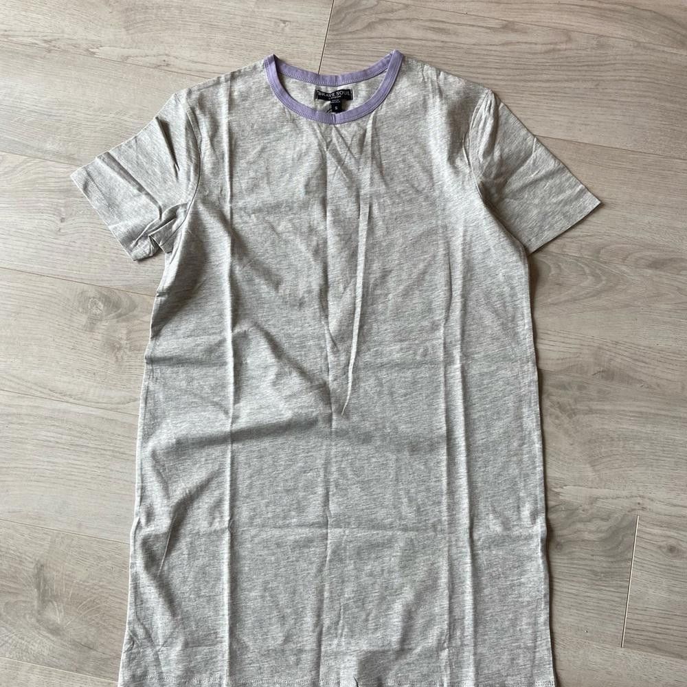 Asos ASOS Grey Classic T Shirt Dress Size M / US 6-8 / IT 42-44 - 5 Thumbnail
