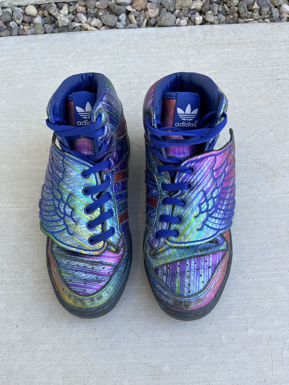 Adidas × Jeremy Scott Adidas Jeremy Scott Rainbow Hologram Wings