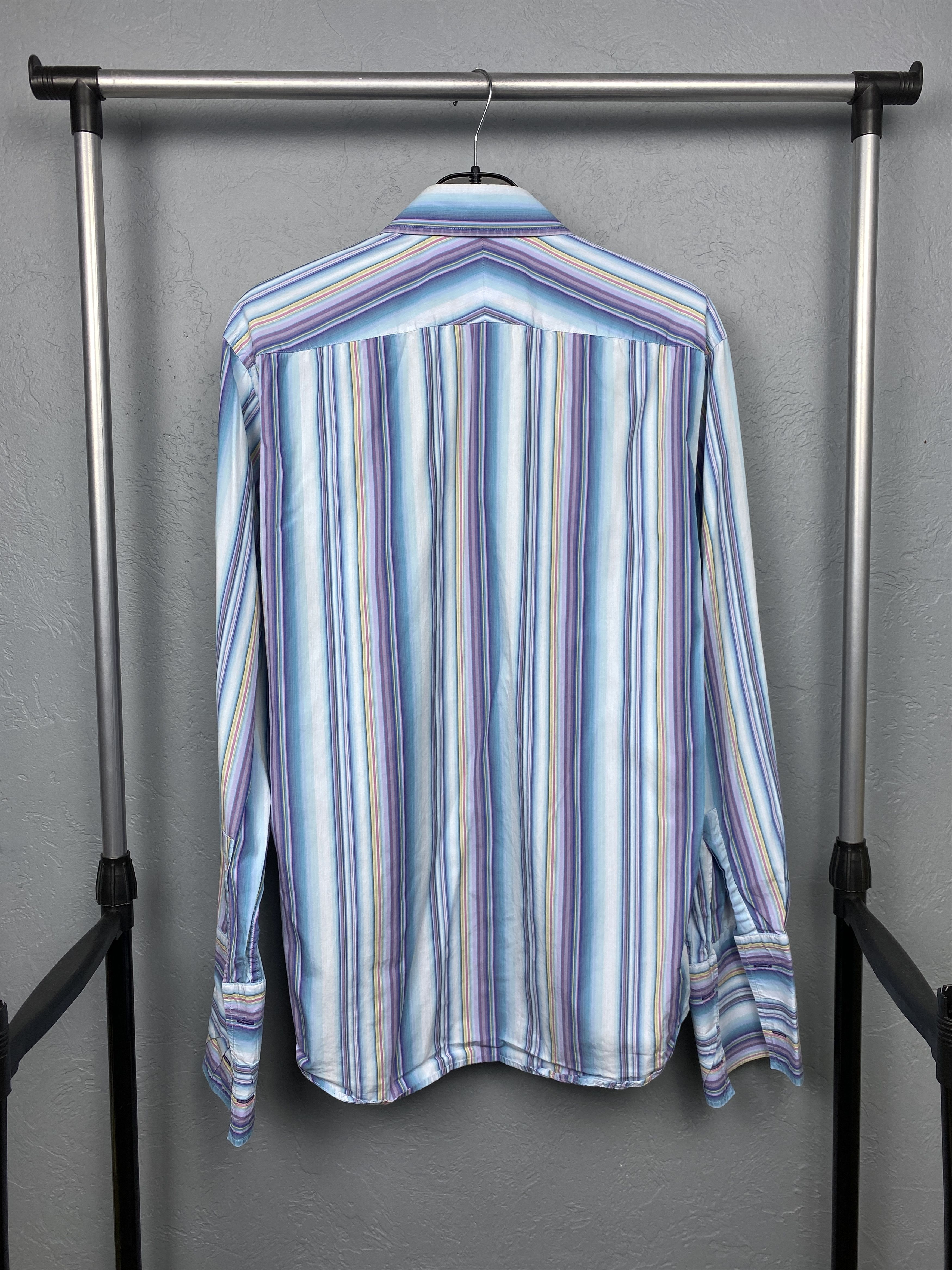 Paul Smith Paul Smith London Vintage Mens Striped Long Sleeve Shirt Size US L / EU 52-54 / 3 - 8 Thumbnail