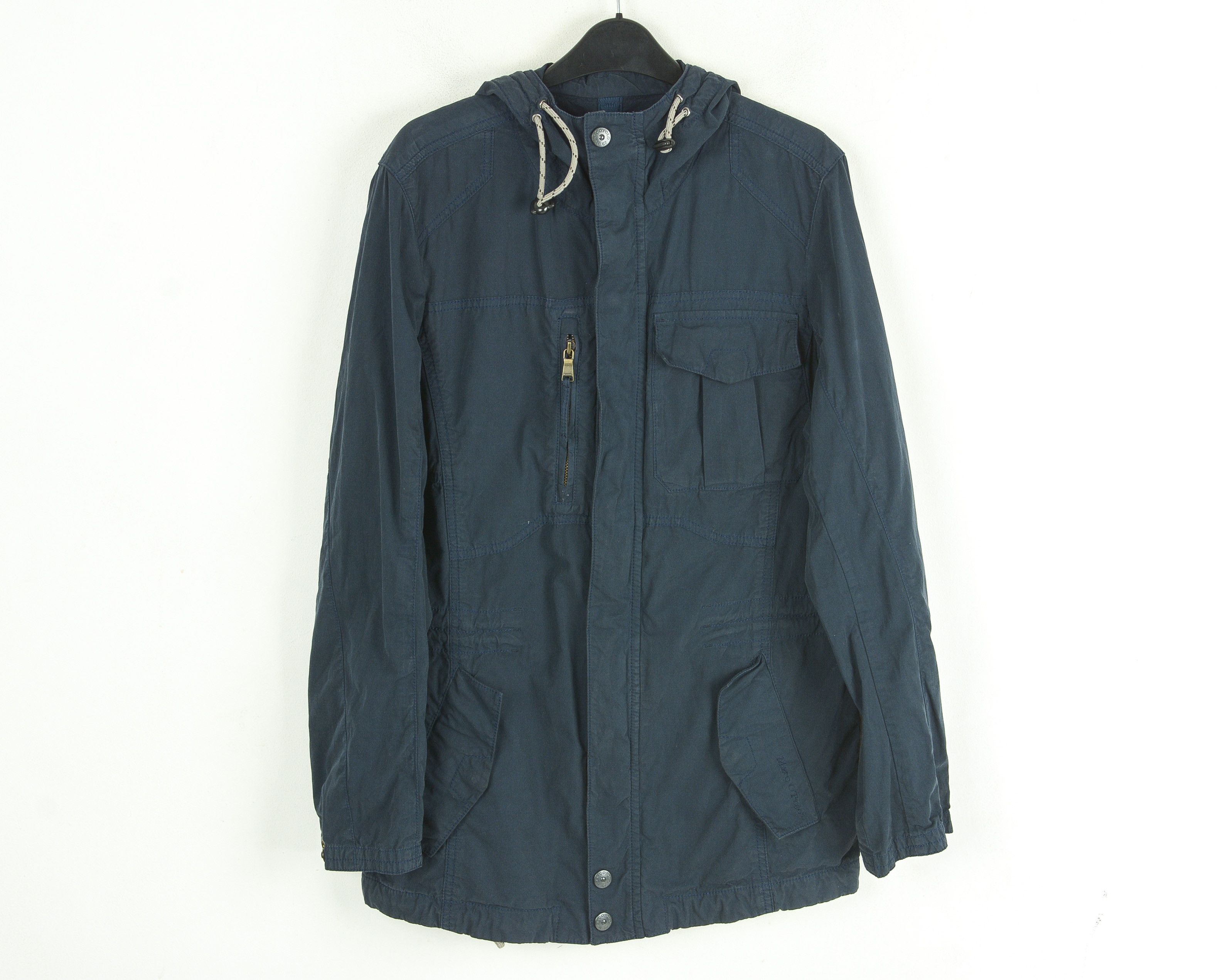 Marc O'Polo × Other Men's Navy Blue Jacket Outdoors Windproof Coat Cotton Hooded Size US M / EU 48-50 / 2 - 1 Thumbnail