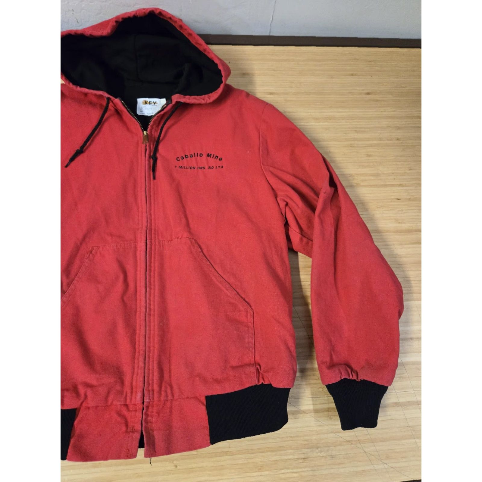 Vintage Key Imperial Jacket Hooded Workwear Embroidered Caballo Mine Mens Large Size US L / EU 52-54 / 3 - 2 Thumbnail
