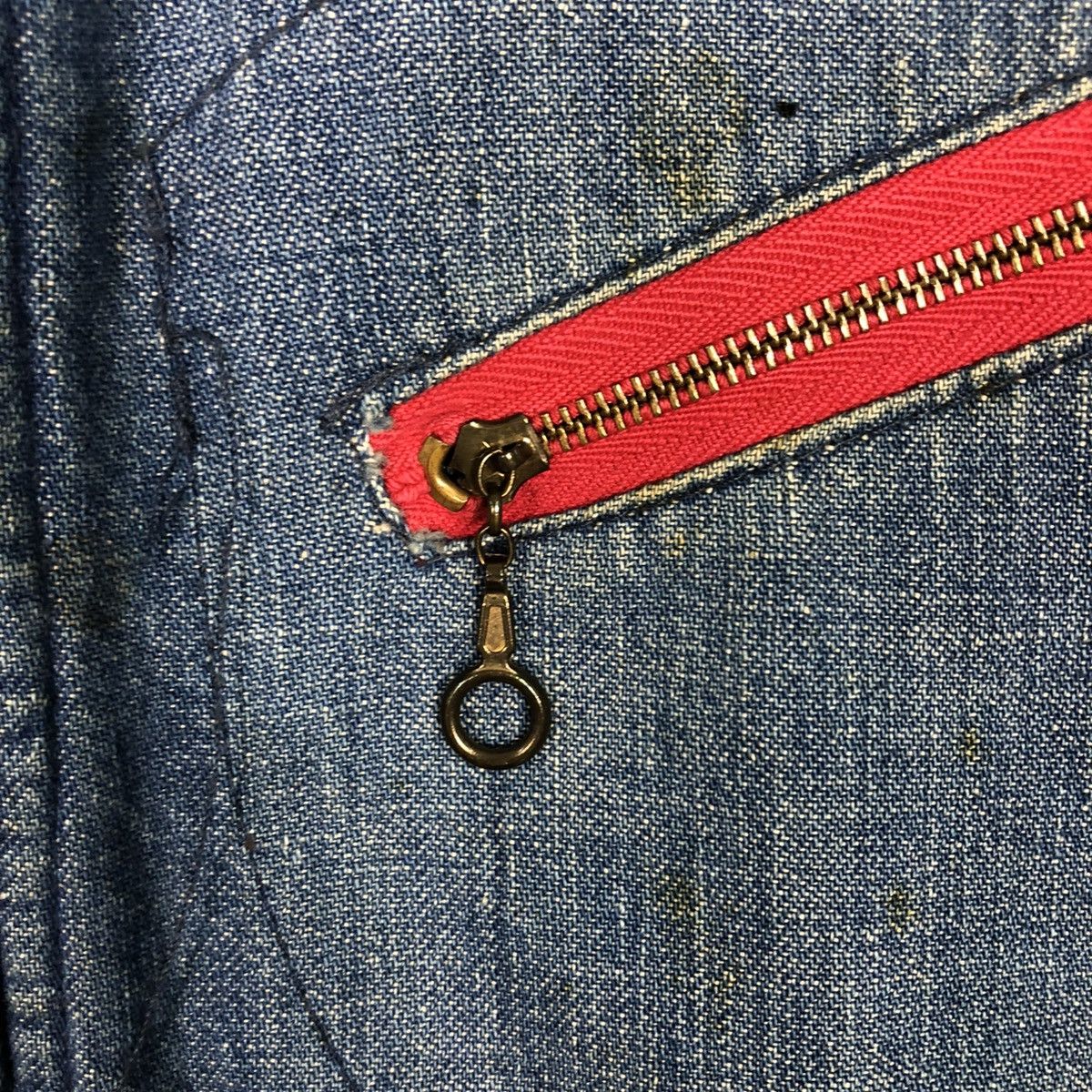 Vintage 🔥VINTAGE 50’s DENIM JACKET DEE CEE USA MADE BLANKET TALON Size US M / EU 48-50 / 2 - 20 Thumbnail