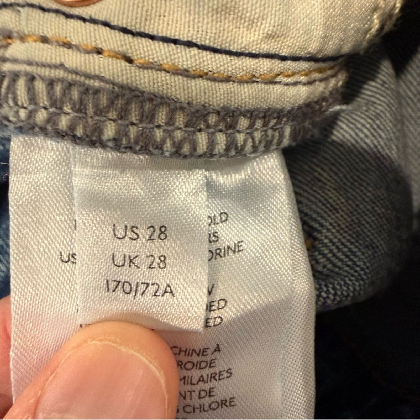 Free People Free People We The Free HighRise Slim Denim Jeans Womens 28 Size 28" / US 6 / IT 42 - 8 Thumbnail