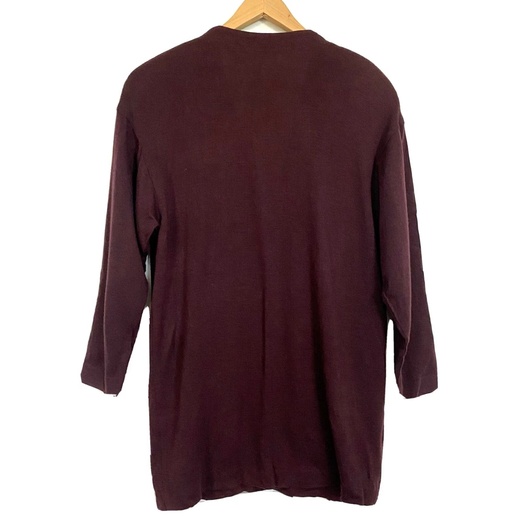 Vintage Tintern Vintage Cardigan Sweater Maroon Wool Pockets V-Neck Women M Size M / US 6-8 / IT 42-44 - 3 Thumbnail
