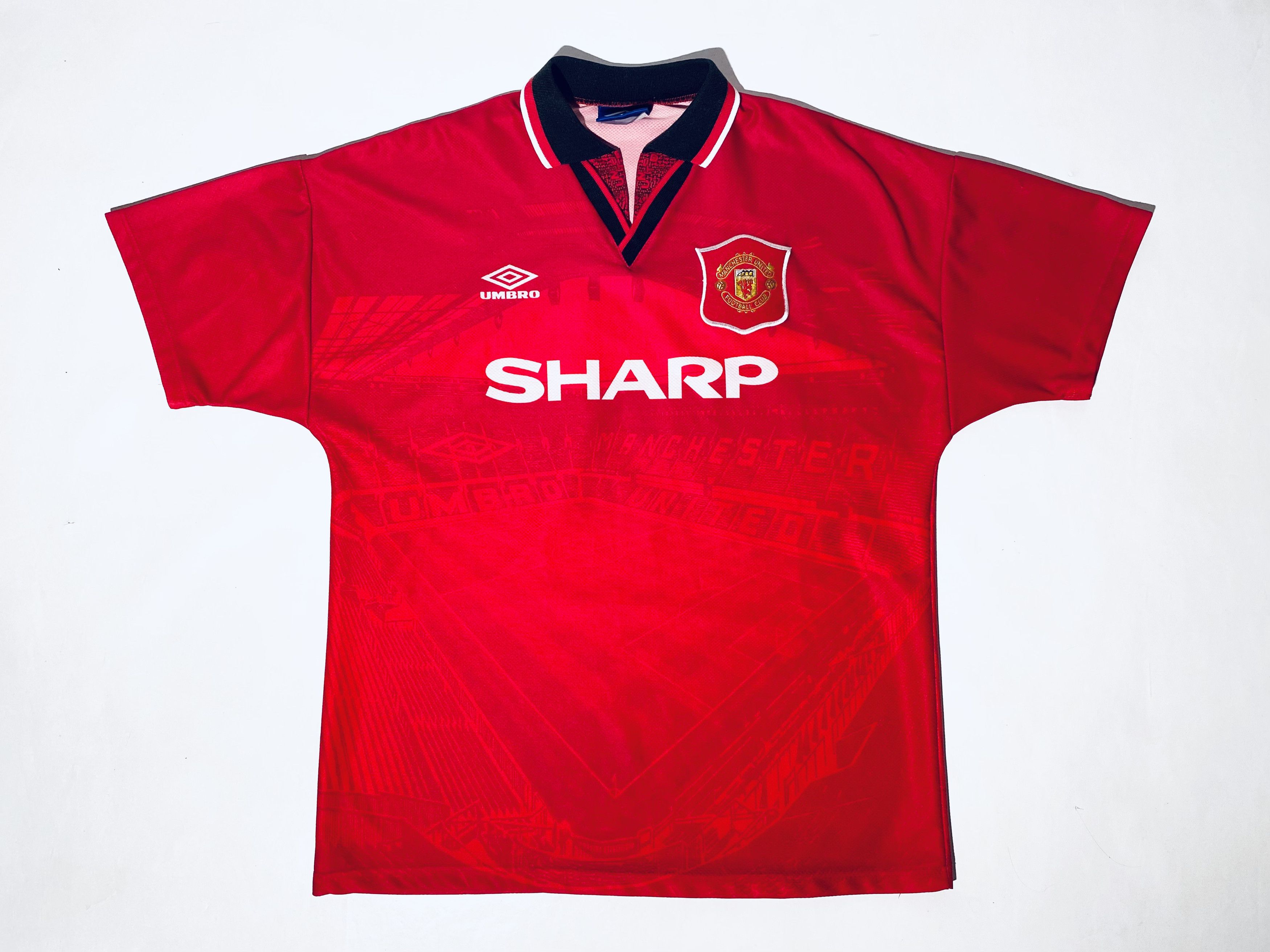 Umbro Manchester United Giggs Home Jersey Shirt 1994 - 1996 Size US L / EU 52-54 / 3 - 3 Thumbnail