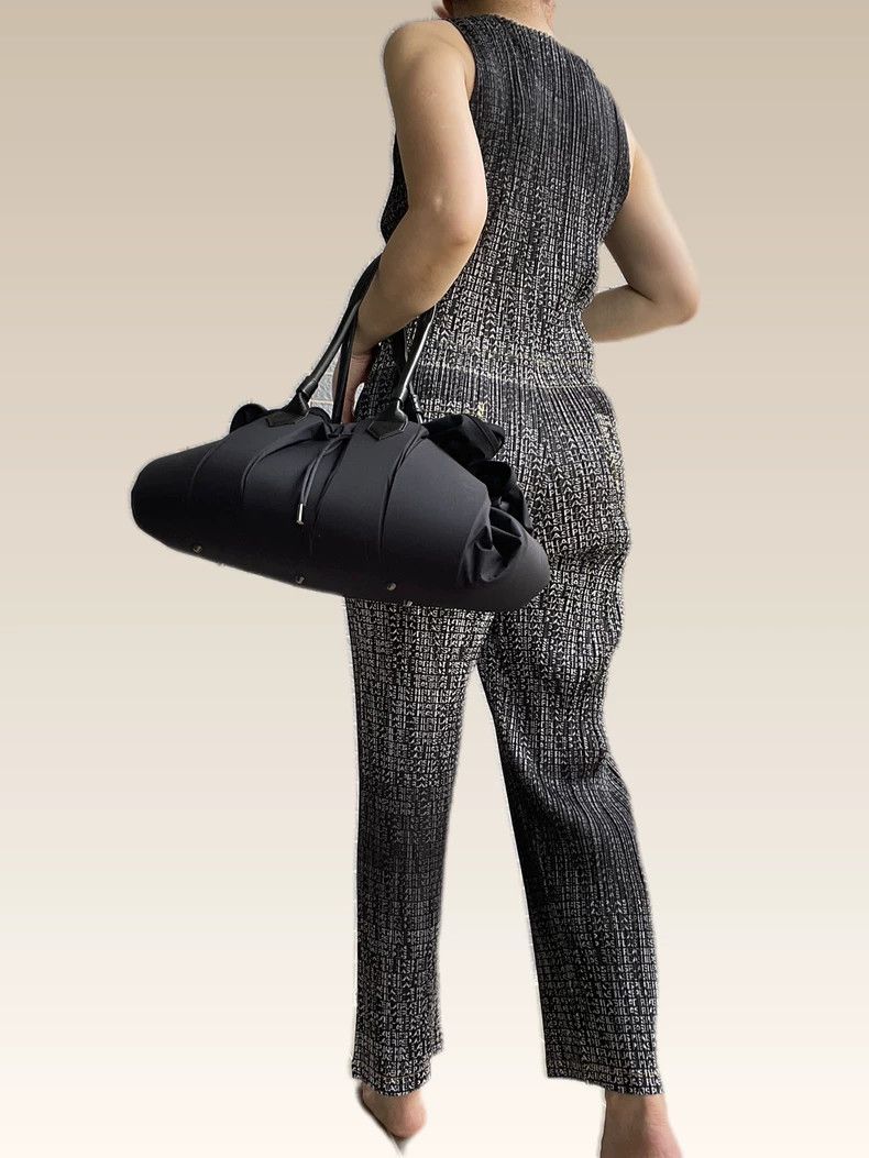 Issey Miyake Issey Miyake size:3 Black letter dress Size M / US 6-8 / IT 42-44 - 2 Thumbnail