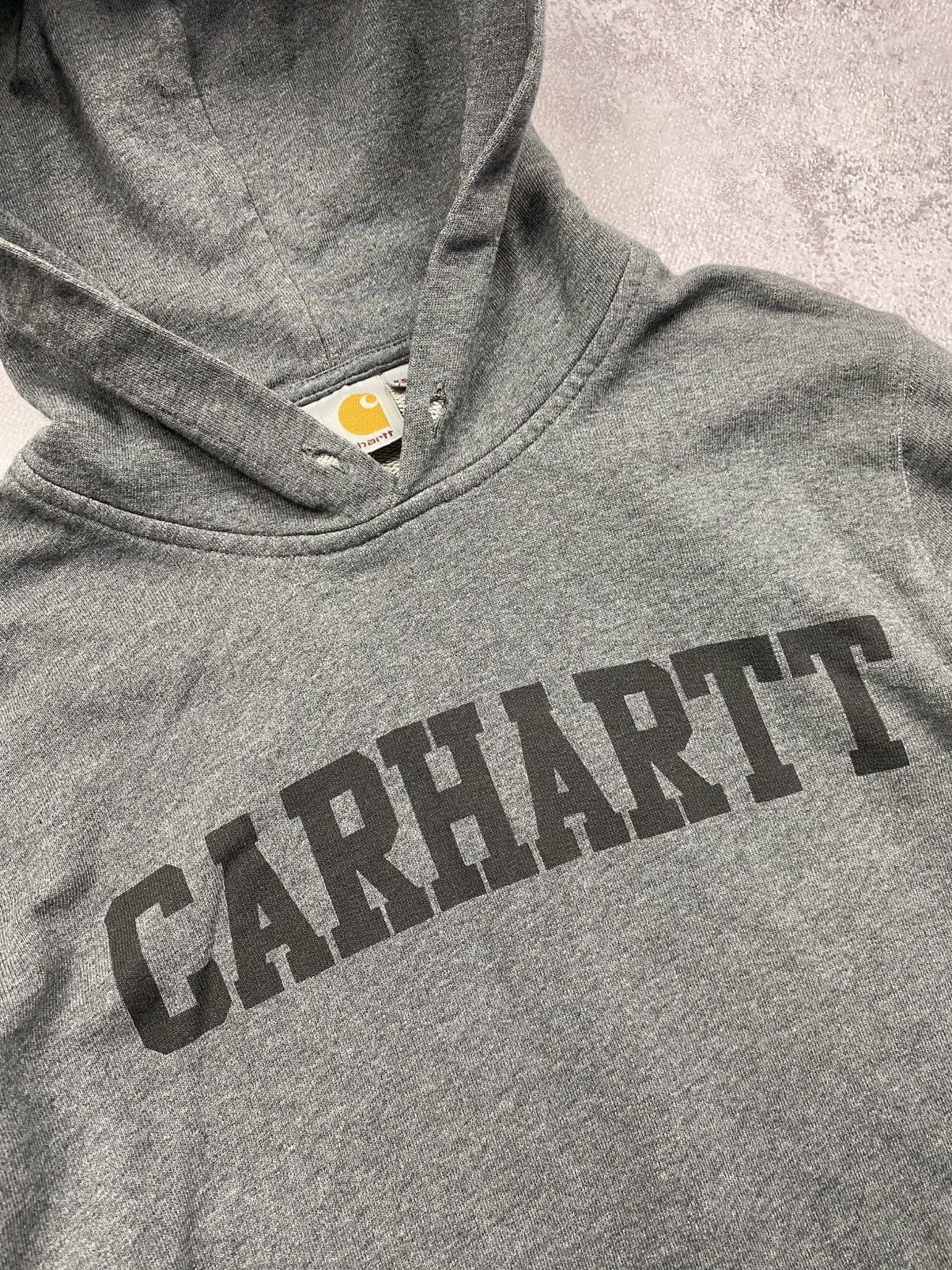 Carhartt Y2K Vintage Carhartt Hoodie Spellout Logo Rare Sweatshirt Size US XS / EU 42 / 0 - 7 Thumbnail