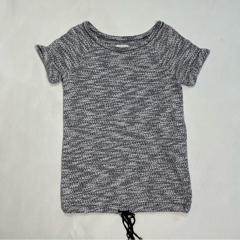 Lou & Grey Lou & Grey Cotton Blend Grey Melange Short Sleeve Top Size Size S / US 4 / IT 40 - 1 Thumbnail