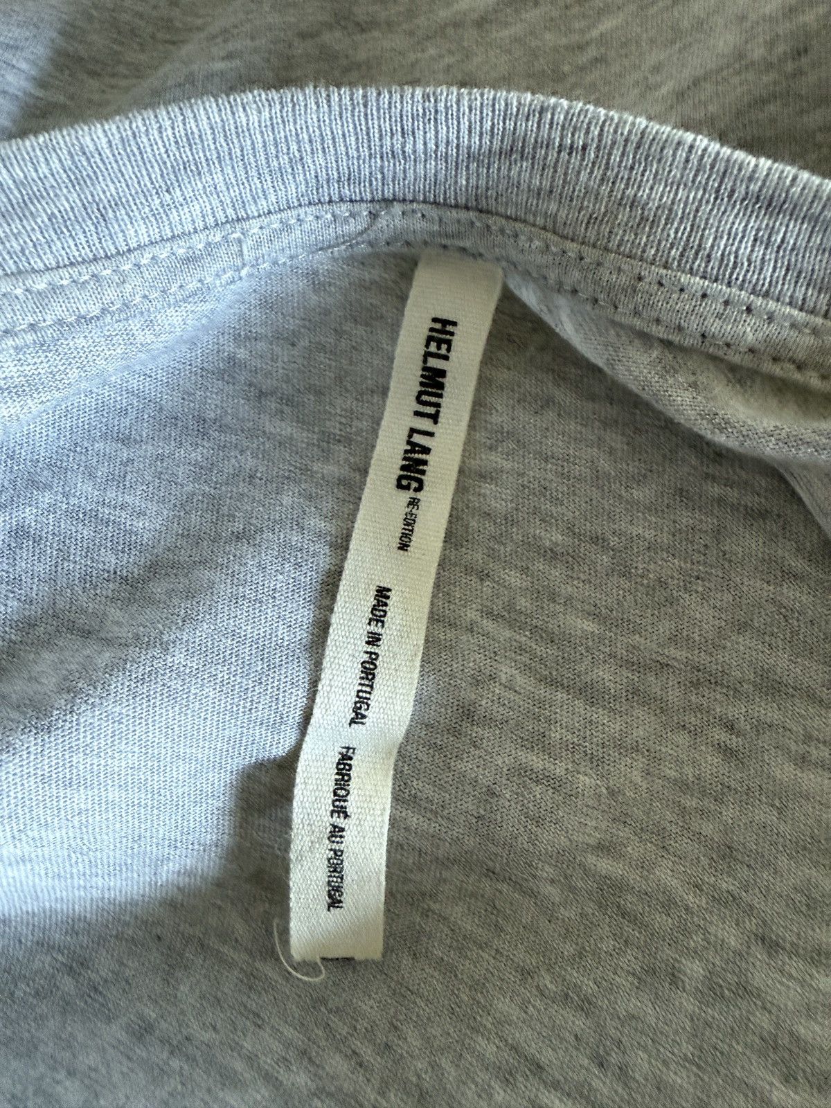 Helmut Lang Helmet Lang Heather Gray Red Stripe T-Shirt Size US XXL / EU 58 / 5 - 6 Thumbnail