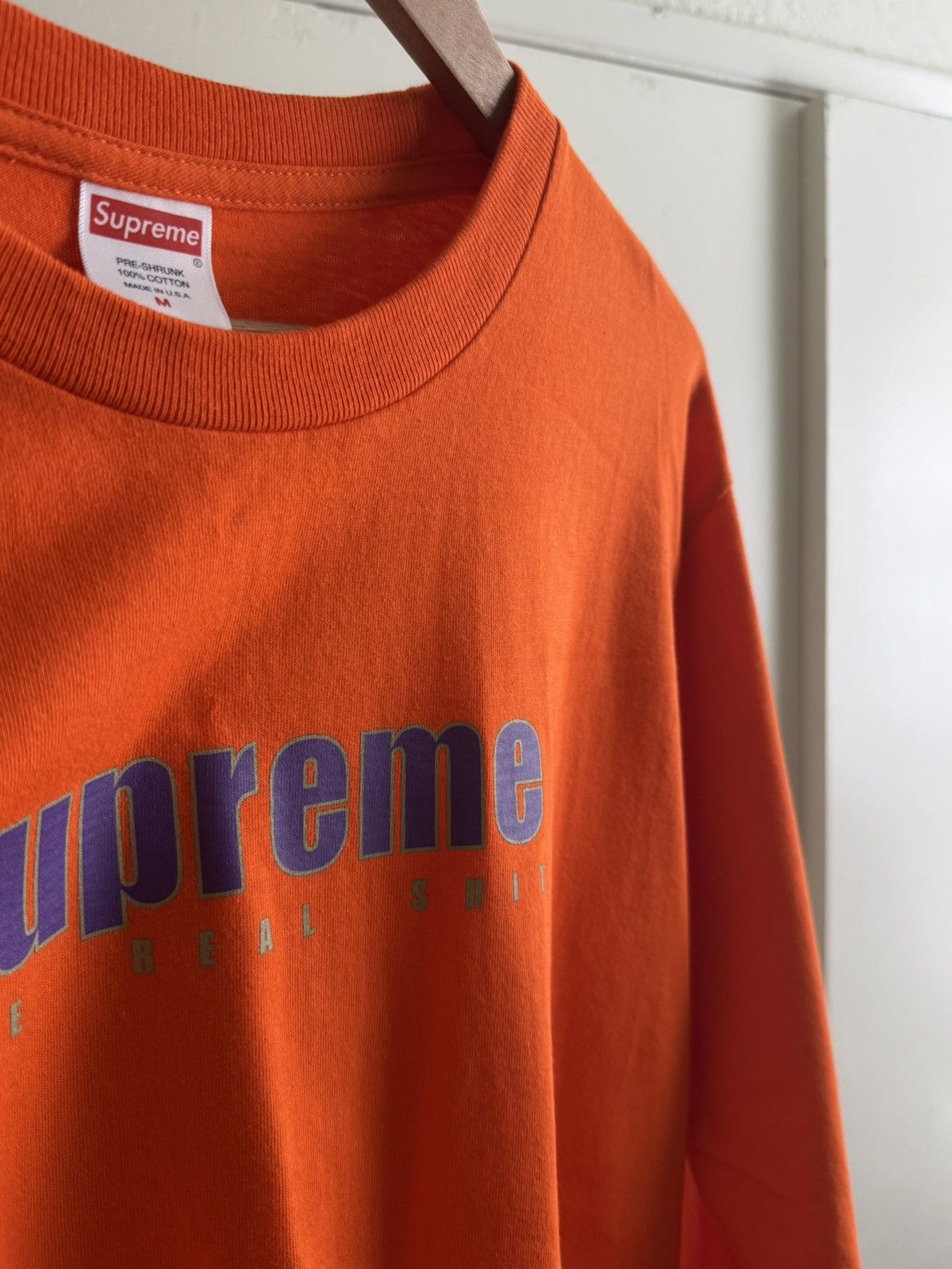 Supreme Supreme Real Shit Long Sleeve T Shirt Size US M / EU 48-50 / 2 - 3 Thumbnail