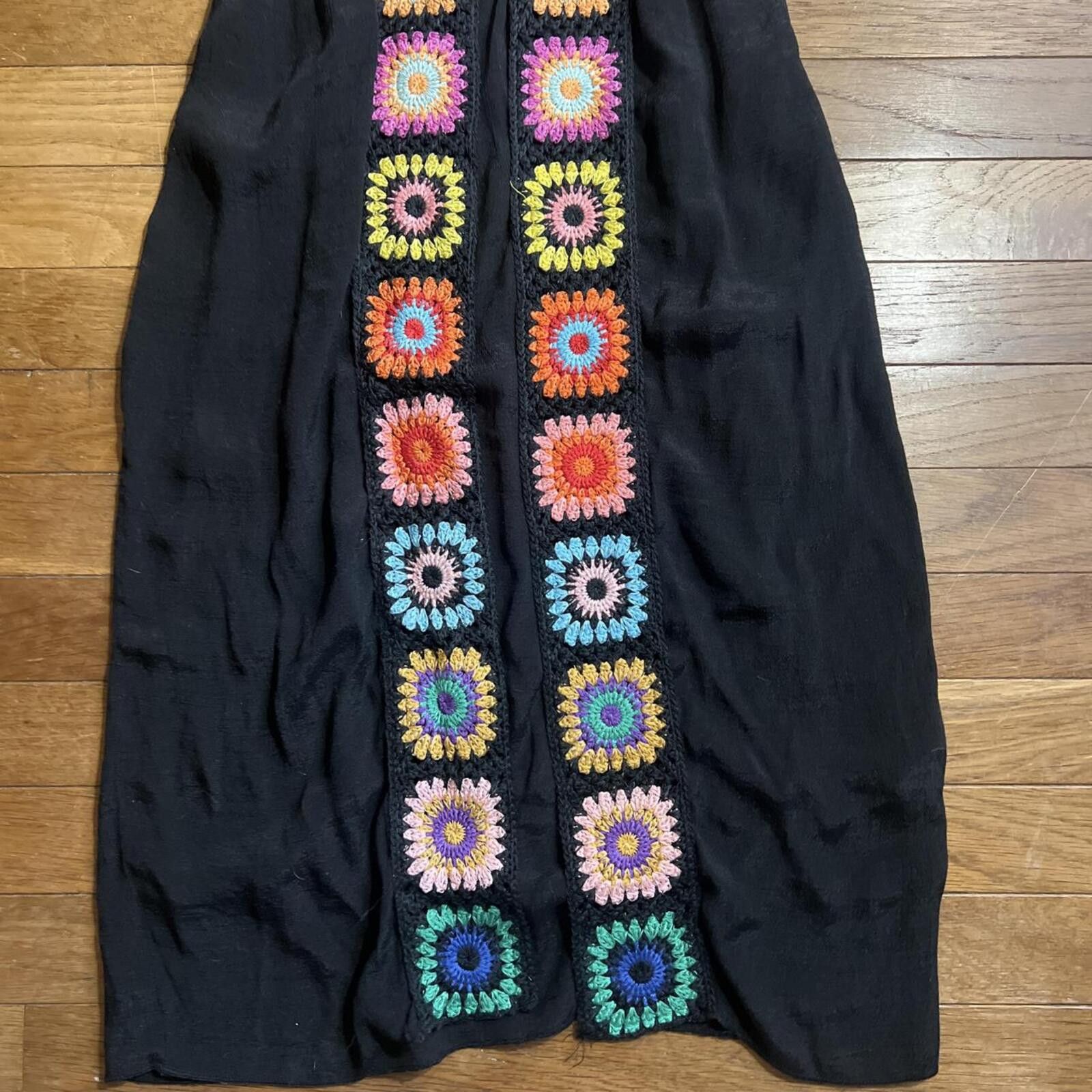 Other Rebellion black boho crochet kimono cardigan Size S / US 4 / IT 40 - 3 Thumbnail