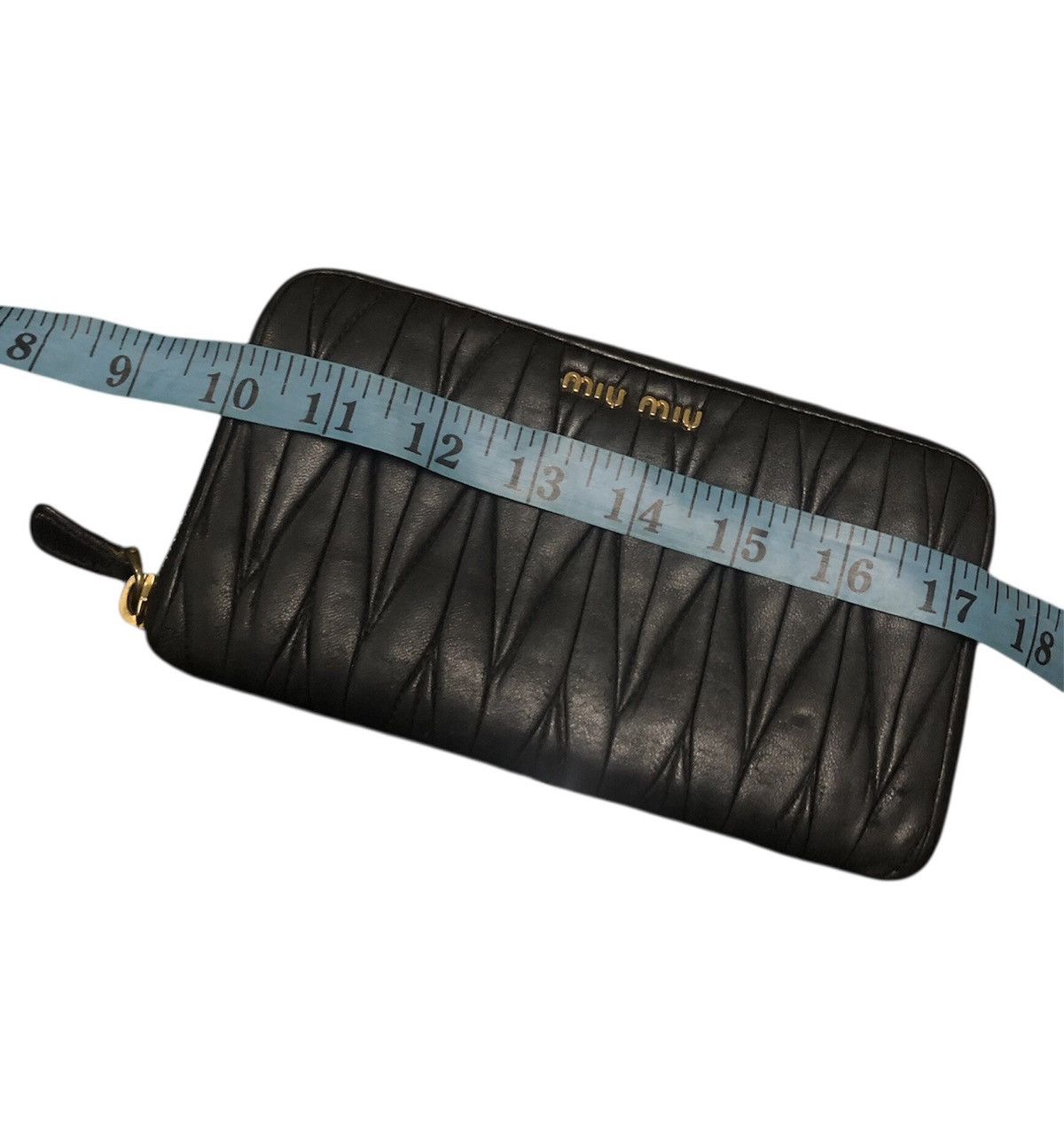 Issey Miyake × Miu Miu × Vintage MIU MIU LONG WALLET SOFT LEATHER ZIPPER WALLET Size ONE SIZE - 18 Thumbnail