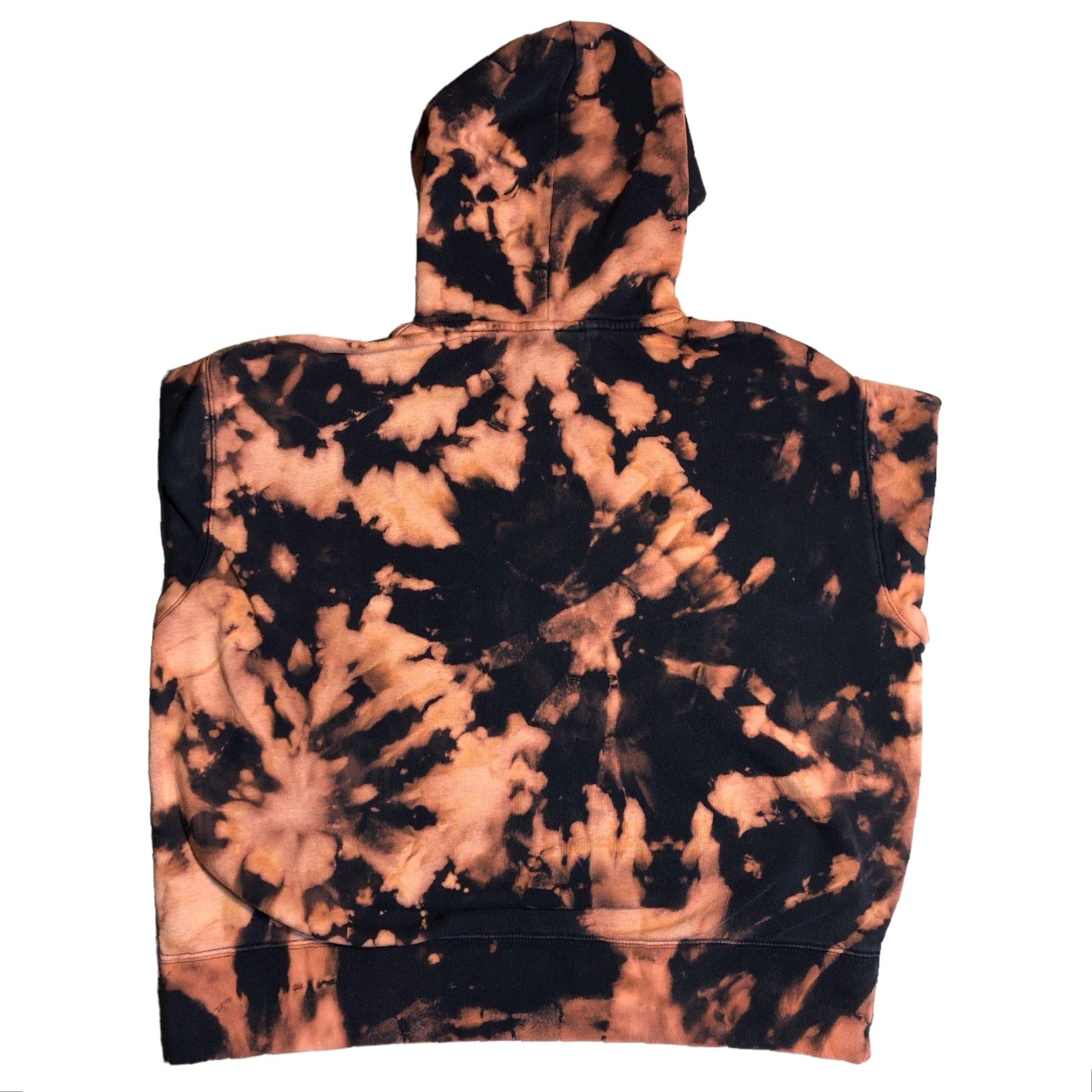 Nike VINTAGE Nike Hoodie Womens L Sweatshirt Acid Wash Tie Dye Black Glitter Dickey Racing Size L / US 10 / IT 46 - 3 Thumbnail