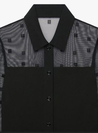 Givenchy o1w1db10325 Transparent 4G And Shirt Dress in Black Size M / US 6-8 / IT 42-44 - 5 Thumbnail