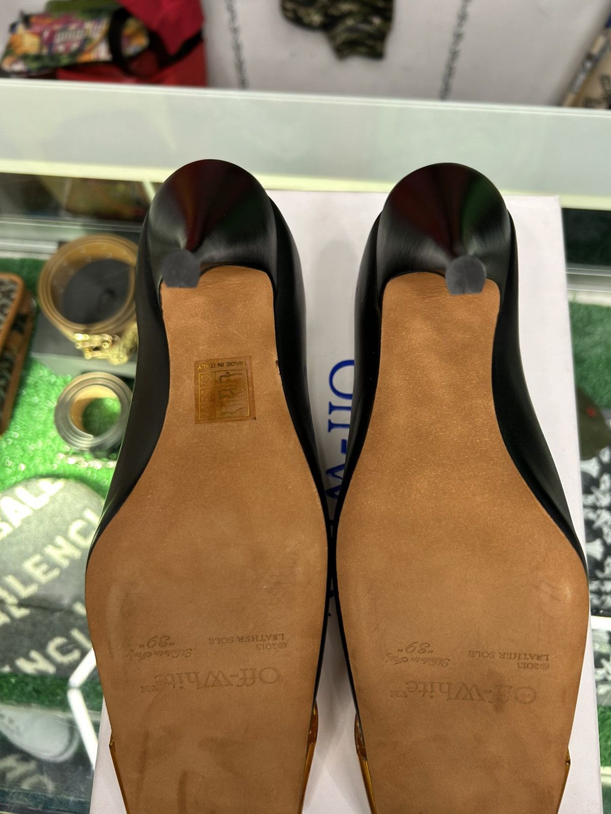 Off-White Off-White Womens Lunar Mule Black Orange Pre-Owned Size 9 Size US 9 / IT 39 - 6 Thumbnail