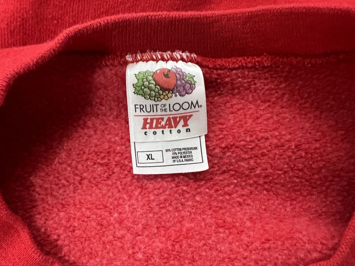 Fruit Of The Loom Ohio State Red Fleece Crewneck Size US XL / EU 56 / 4 - 3 Thumbnail
