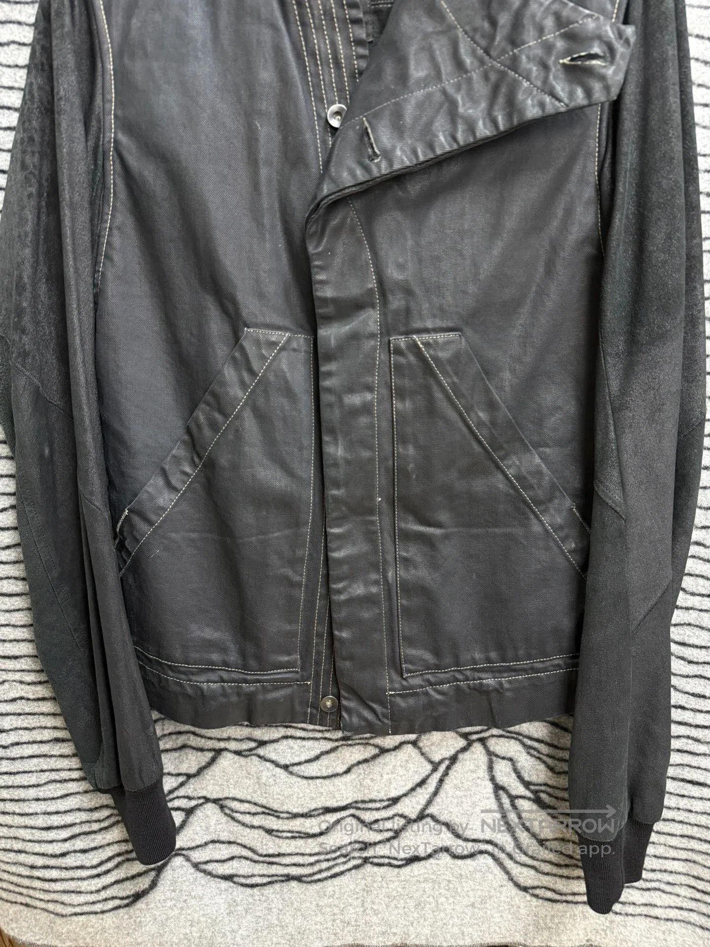 Rick Owens Rick Owens Waxed Denim Distressed Sheepskin Jacket. Size US M / EU 48-50 / 2 - 5 Thumbnail