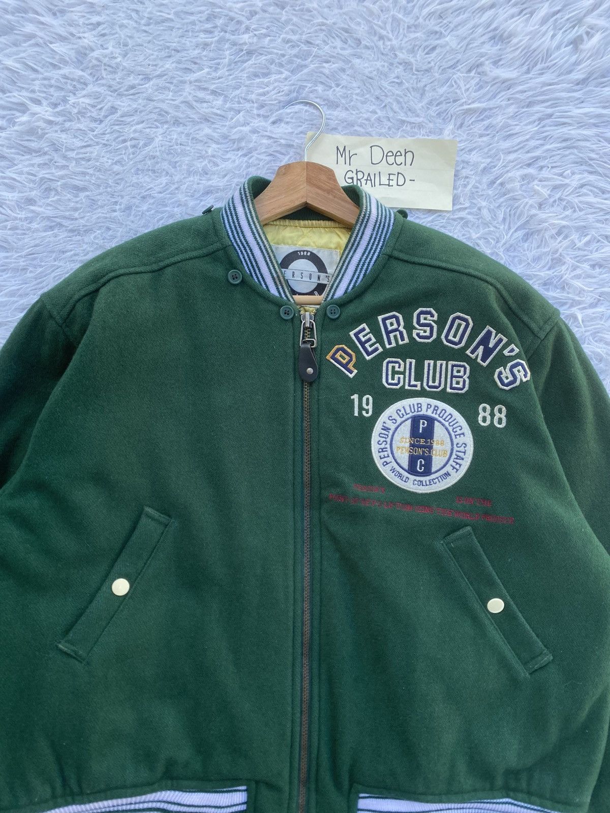 PERSON'S Rare Vintage Person’s Club 1988 Varsity Jacket Size US L / EU 52-54 / 3 - 14 Thumbnail