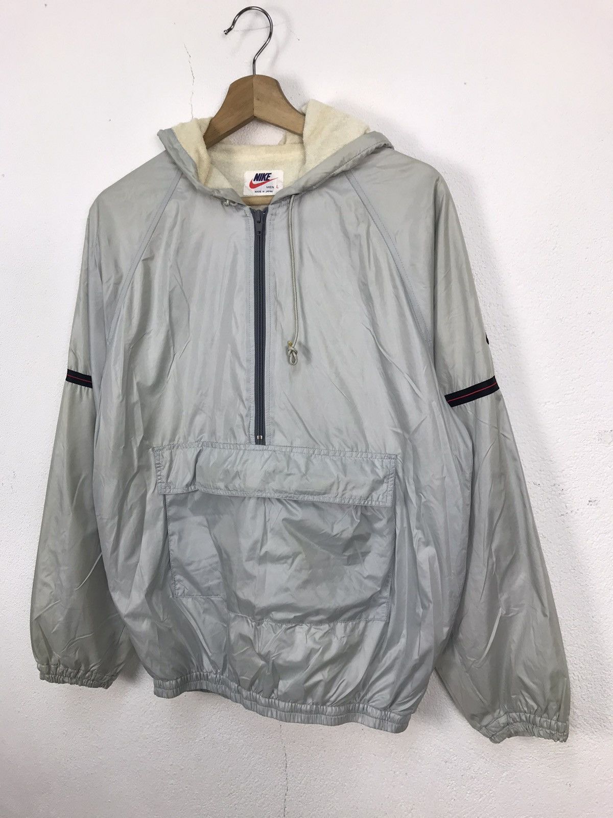 Japanese Brand × Nike × Vintage Vintage 90s NIKE Anorak Half Zipper Windbreaker Jacket Size US L / EU 52-54 / 3 - 2 Thumbnail
