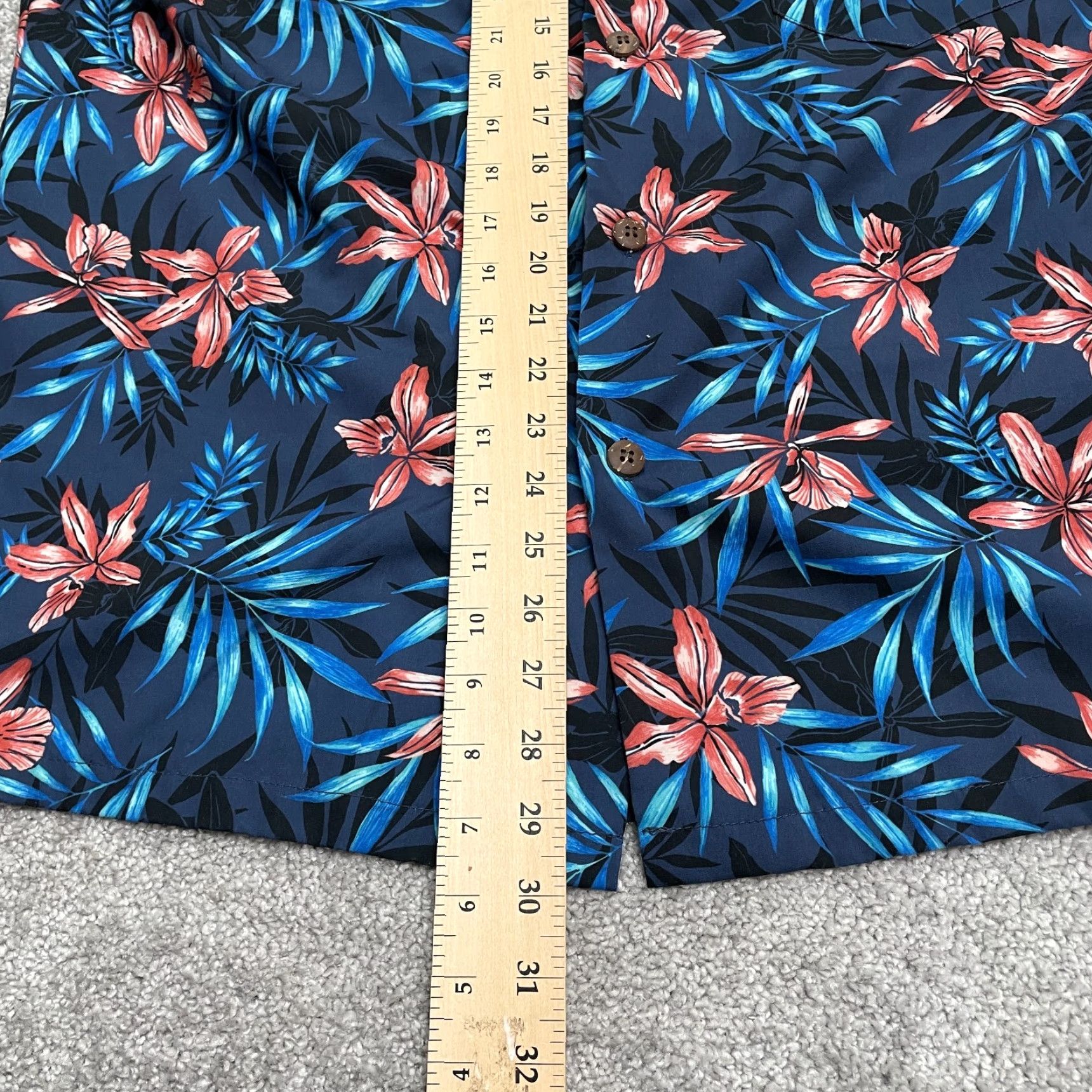 Vintage Palm Wave Hawaii Shirt Mens Large Blue Floral Short Sleeve Button Up Hawaii Beach Tropical 90s? Size US L / EU 52-54 / 3 - 6 Thumbnail