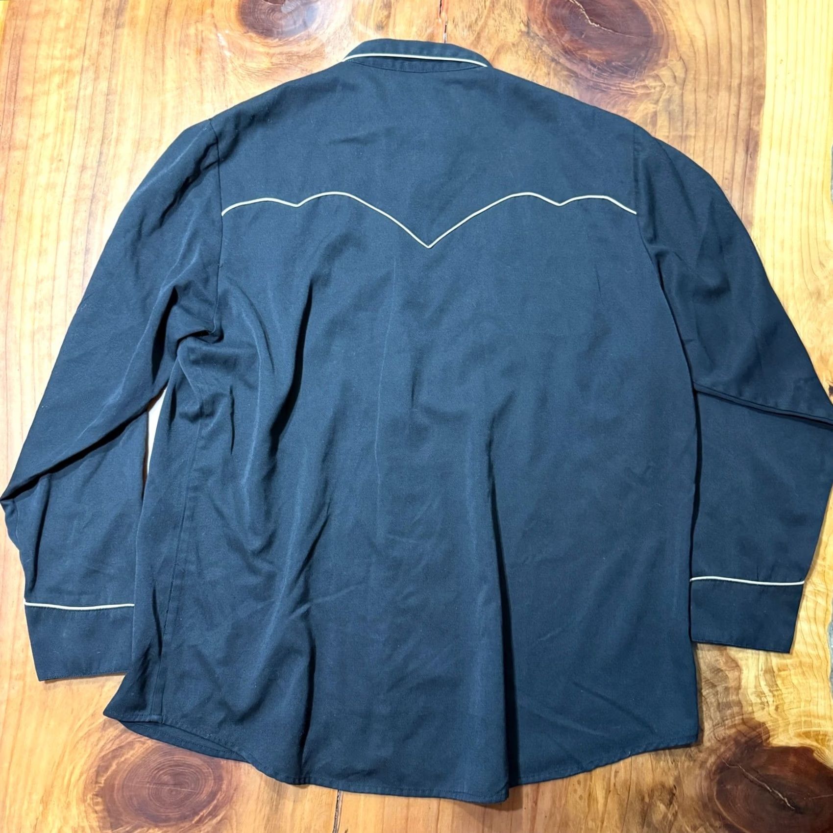 Scully Scully Shirt Men 2XL Black Button-Up Long Sleeve Collared Snap Pearl Pocket Western Casual Shirt Size US XXL / EU 58 / 5 - 4 Thumbnail