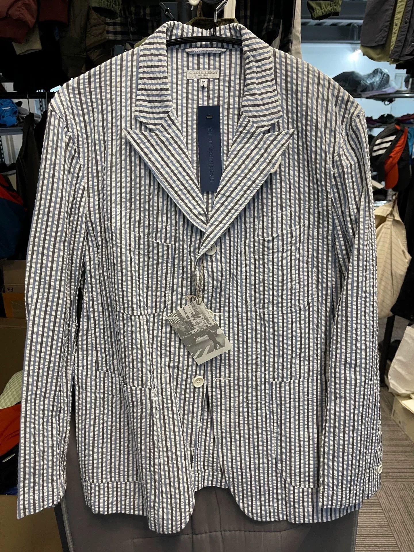 Engineered Garments Engineered Garments Seersucker Stripe Blazer Size US M / EU 48-50 / 2 - 1 Thumbnail