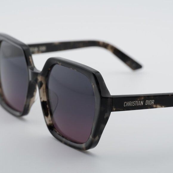 Dior Dior DIORMIDNIGHT S2F 29D2 Sunglasses Colored Havana Square Size ONE SIZE - 9 Thumbnail