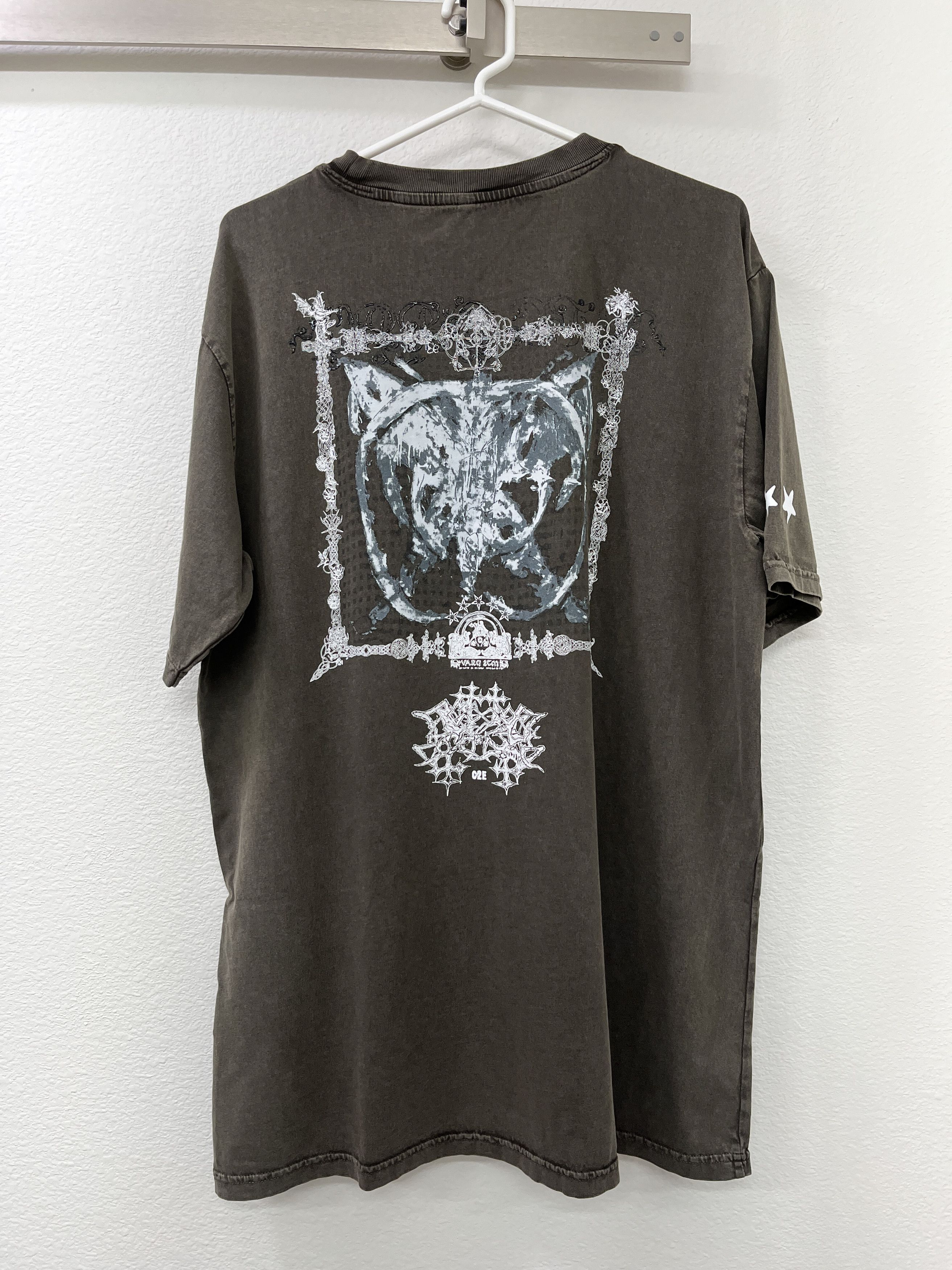 Drain Gang Varg2TM Outlaw T-Shirt - Washed Grey Size US L / EU 52-54 / 3 - 4 Thumbnail
