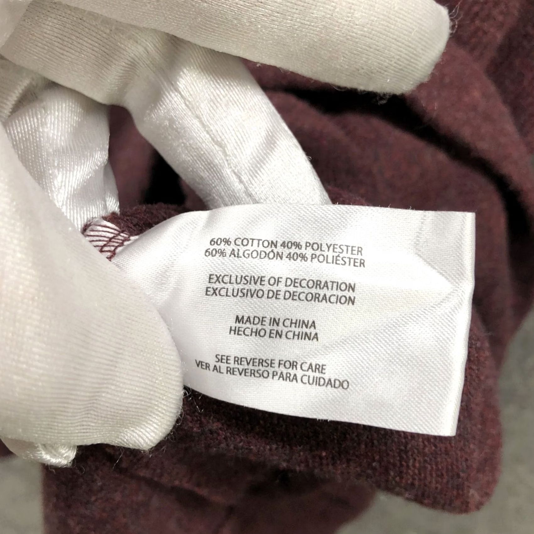 Banana Republic Banana Republic Sweatshirt Mens XL Wine Red Crewneck Pullover Knit Wool Blend Cotton Size US XL / EU 56 / 4 - 6 Thumbnail