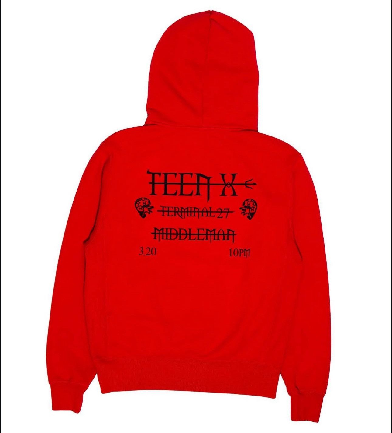 Actual Hate × Ken Carson × Playboi Carti 2021 Ken Carson Teen X x Middleman x Actualhate Red T shirt Size US L / EU 52-54 / 3 - 7 Thumbnail